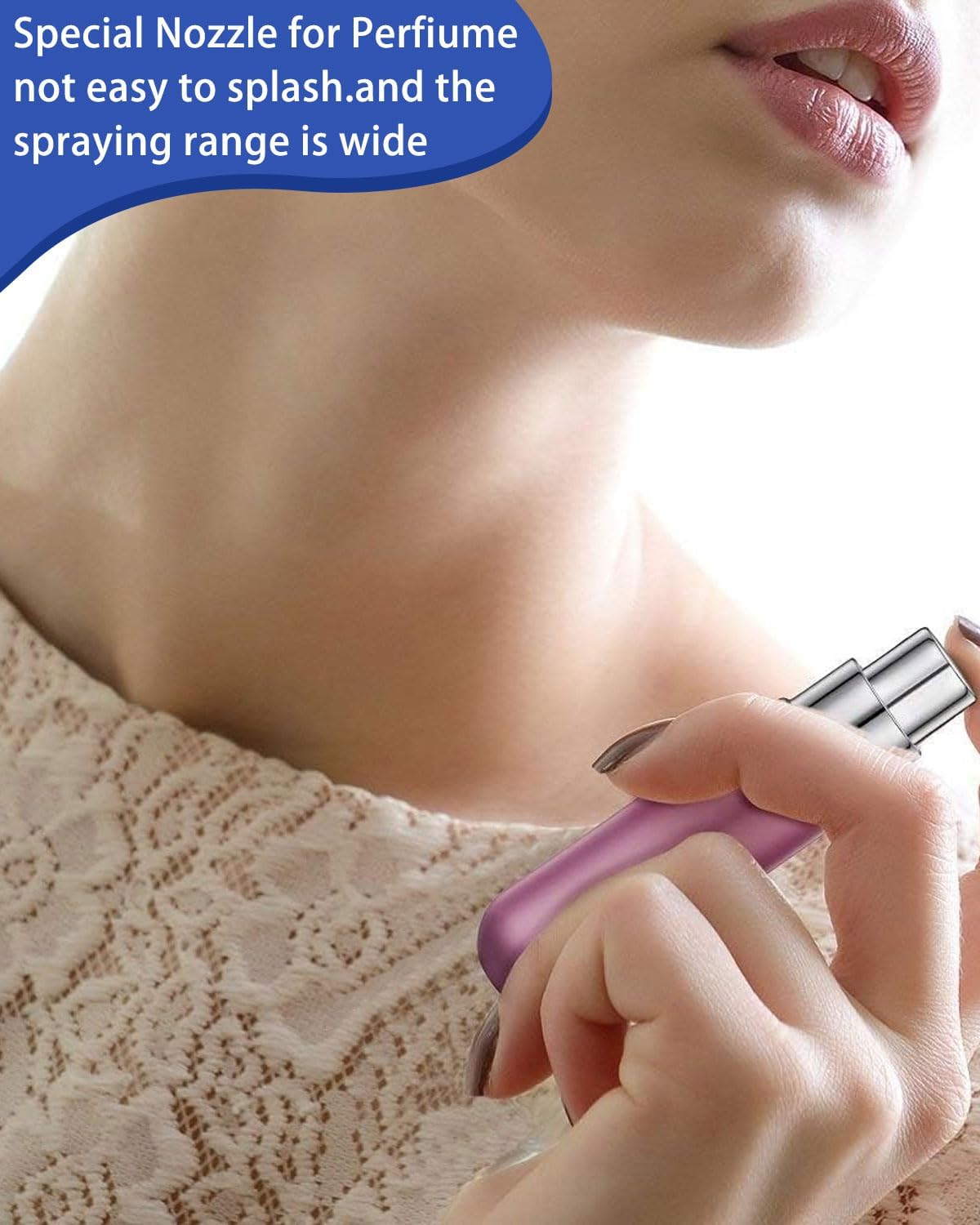 TPZORJX 5Pcs Perfume Atomizer Bottles Refillable Travel Spray Bottle with 5 Funnel and 5 Pipette 5Ml Set of 5 Bottles 5 Colors image number 4