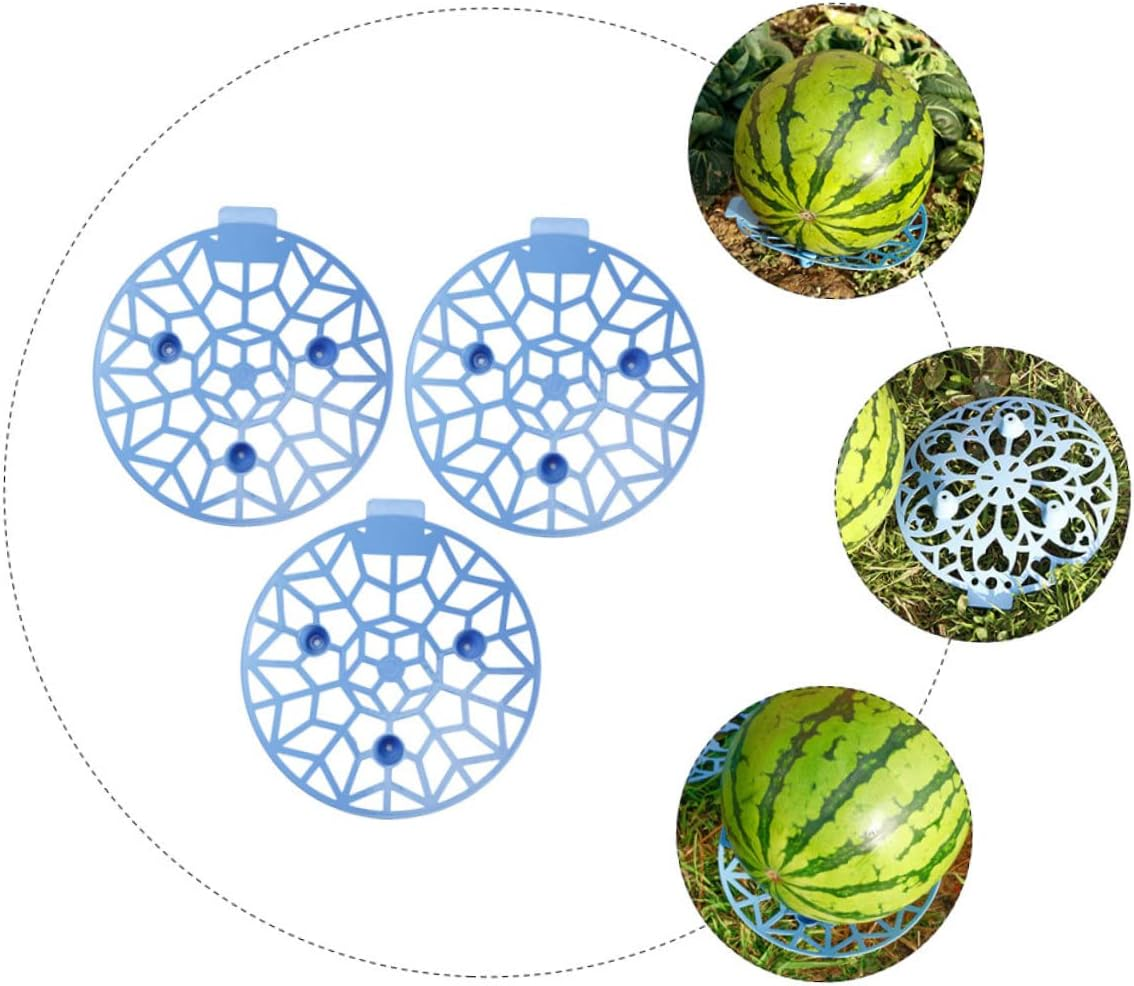 GANAZONO 3Pcs Plastic Watermelon Planting Tray for Fruit Storage Gardening Tray for Melon Support for Garden Supplies Needs Random Color image number 4