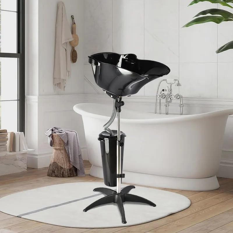 Portable Hairdressing Sink with Bucket &ndash; Adjustable, Lightweight, and Durable Shampoo Bowl for Professional and Home Use. It Comes with 10 Litres Durable Bucket to Contain Used Water. image number 4