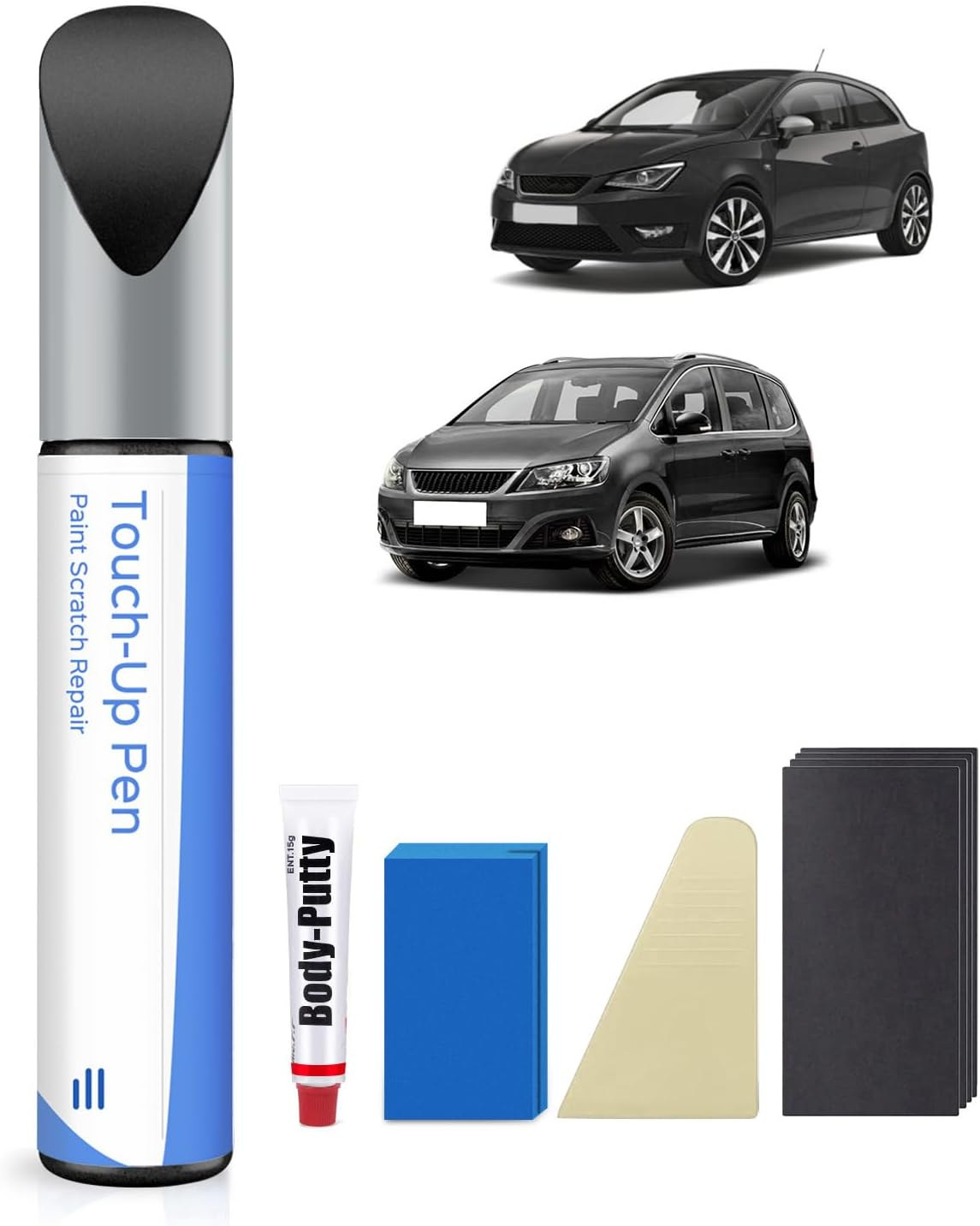 S7H/S7 Magnetic Tech Grey/Magnetic Grey Metallic Touch up Paint Kit for SEAT Exact Match - Touch up Scratches and Chips