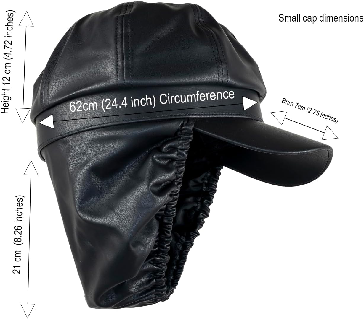 Never-Before-Manufactured PU Cap for Women and Men Protects Hairstyle in Rain Humidity Drizzle Sun Snow Water-Resistant Hat Also Hijab Head Cover