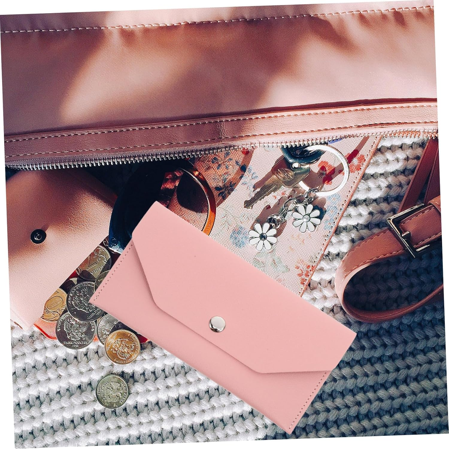 SHOWERORO Passport Holder Multi-Functional Card Organizer Pu Travel Passport Cover Bag