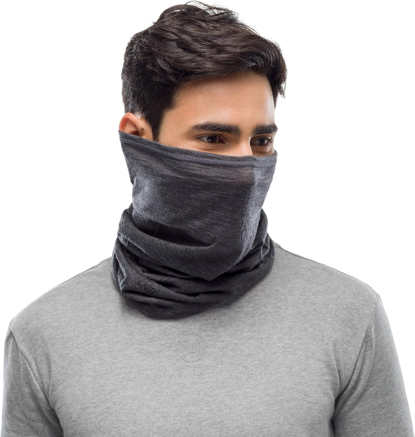 BUFF Lightweight Merino Wool Neck Gaiter 100% Ethically Sourced Wool, Versatile, Temperature Regulating Face Mask, Adult Size - Mok image number 5