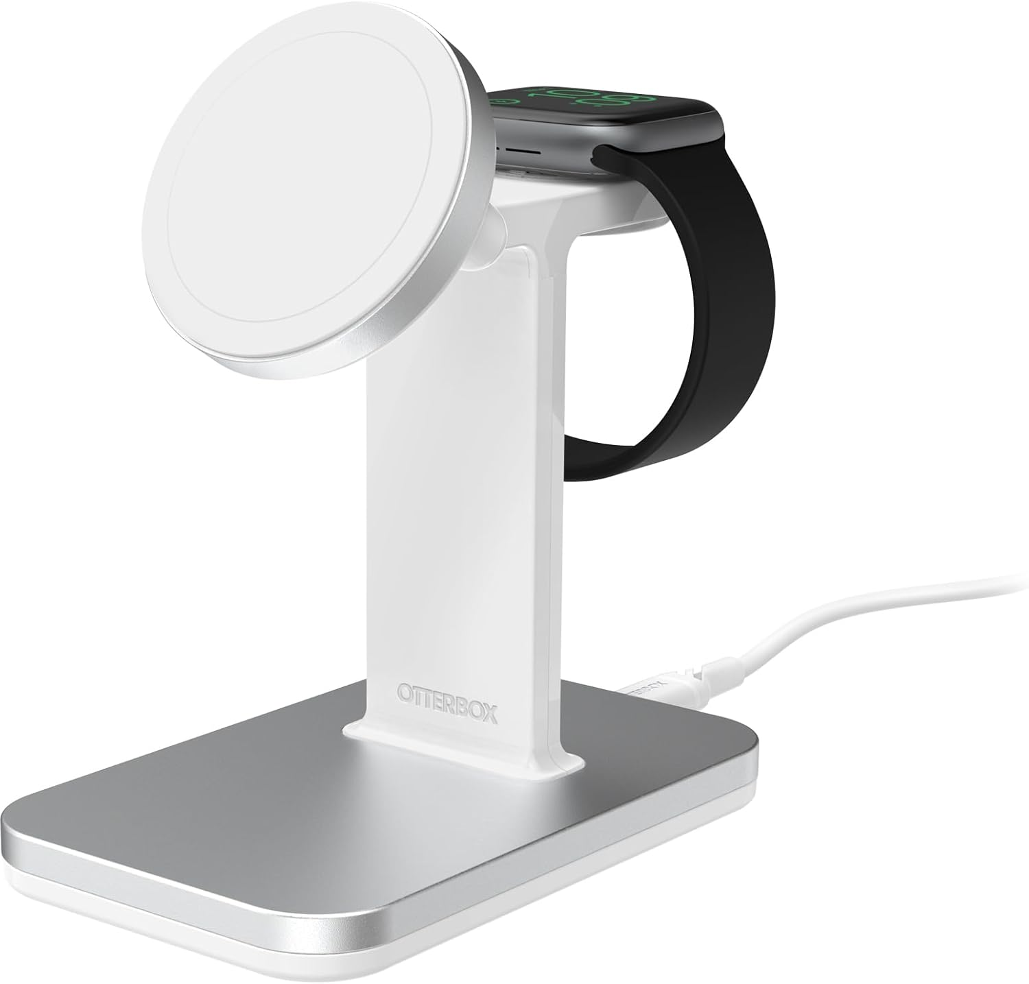 Otterbox Wireless 2-In-1 Magsafe Charging Station Type-C, Strong Magnetic Alignment and Hold for Magsafe Products, Elegant Charging Solution for Iphone 15/14/13/12 Series and Apple Watch, Grey image number 3