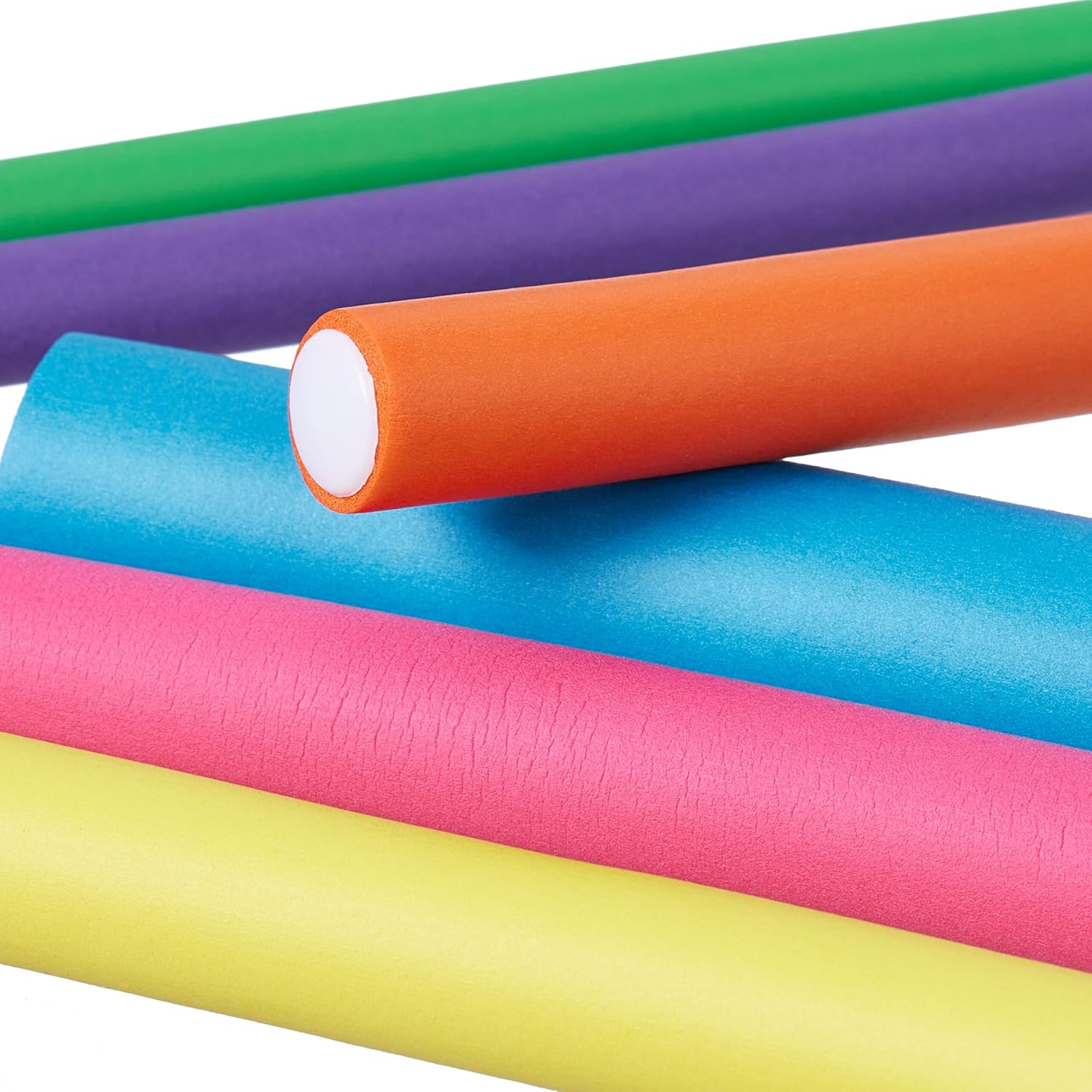 Relaxdays Hair Rollers, Set of 48 Papilots with Bag, Papilot Rollers, Curls without Heat, Long & Short Hair, Colourful image number 1