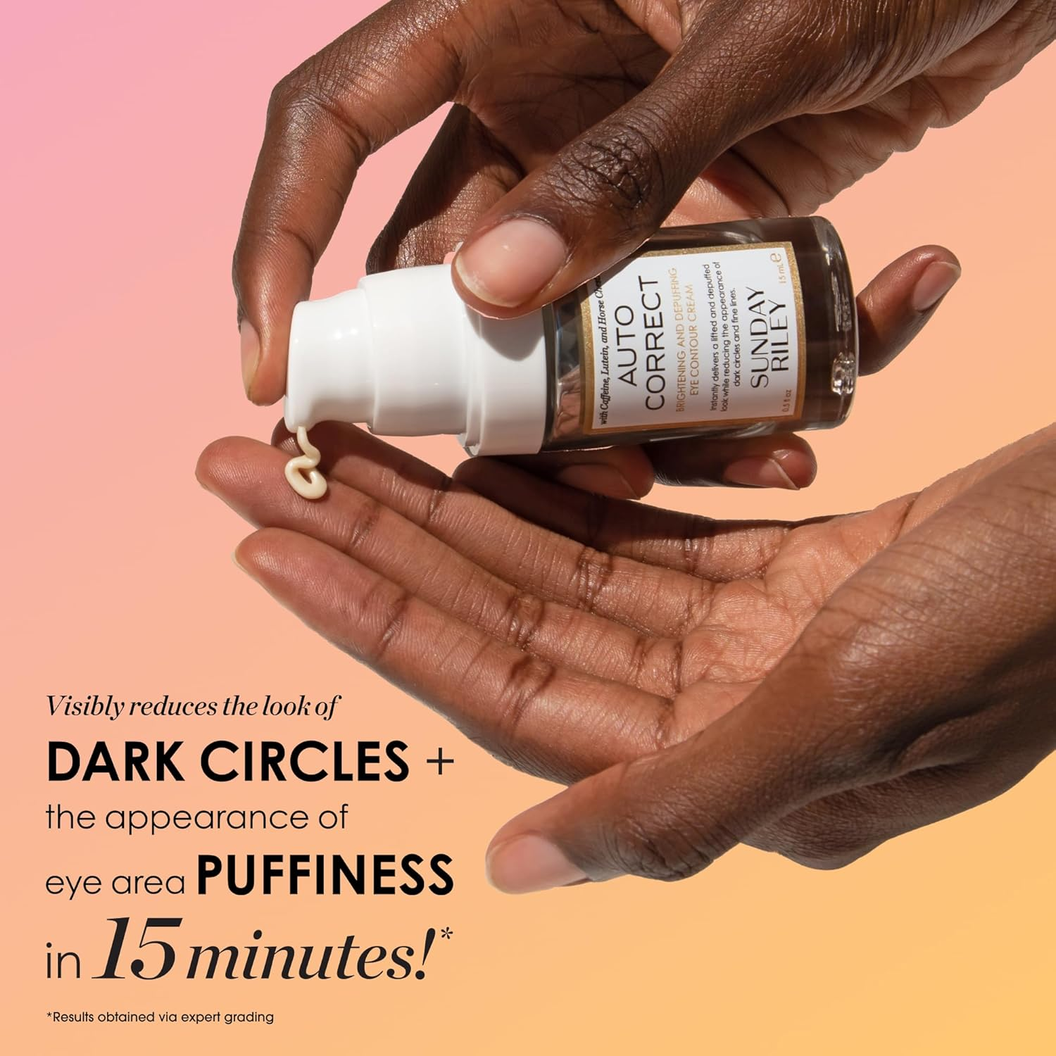 Sunday Riley Auto Correct Brightening and Depuffing Eye Contour Cream image number 2