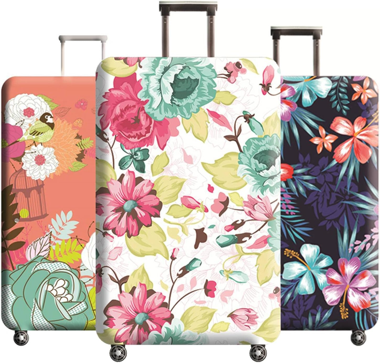Flowerpatternluggageprotectorsuitcaseelasticprotectivecovers Trolleycase Dustfor18-32Inchtravelingaccessories H197 image number 6