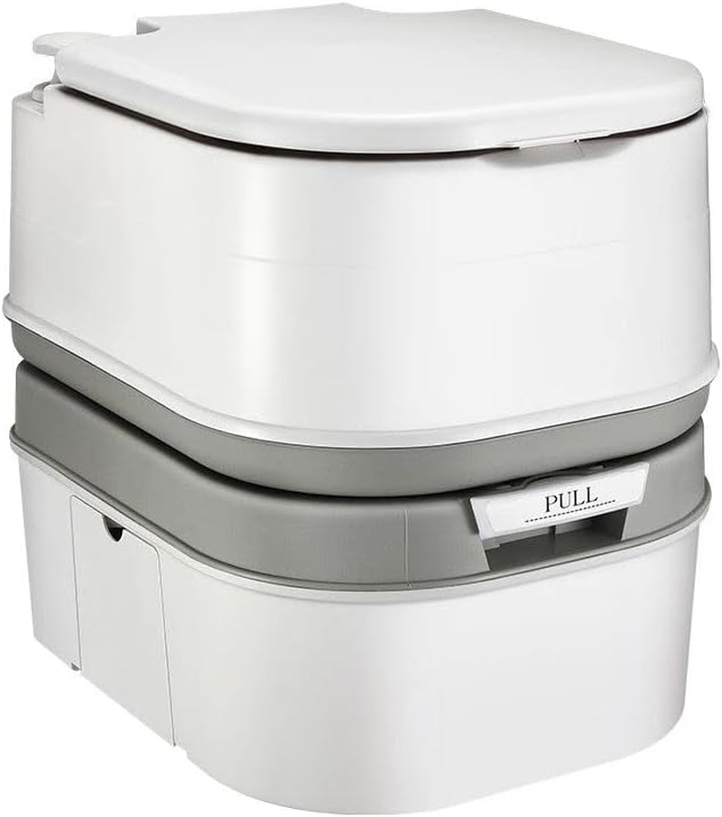 OGL 24L Outdoor Portable Toilet Camping Travel Caravan Fishing Mobile Porta Potty Double Flush 46X38X44Cm