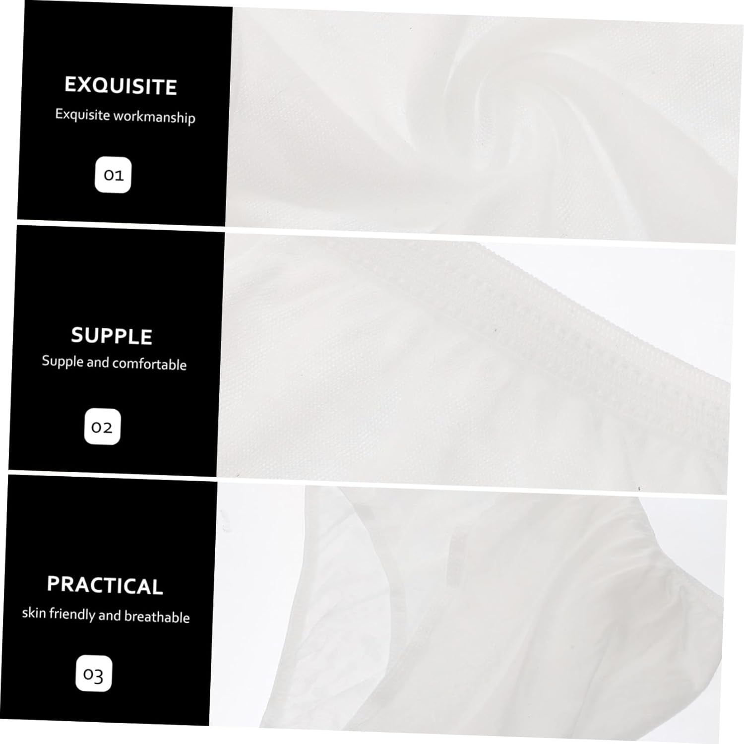 CLISPEED Disposable Maternity Panties Women Flexible Postpartum Confinement Underwear Cotton White XXL Portable 4Pcs for Postpartum Recovery image number 4