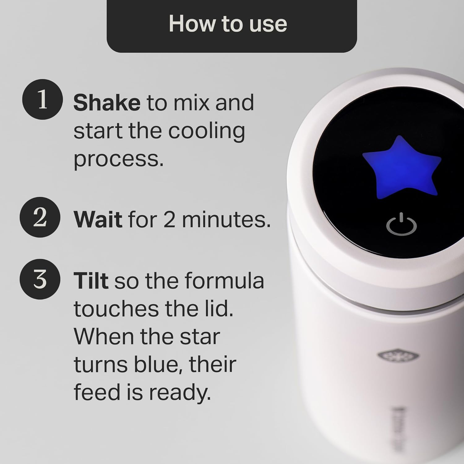 Tommee Tippee Prepgo Formula Feed Maker, Portable Cooling Flask with LED Digital Temperature Display, Travel Friendly Bottle Preparation in 2 Minutes - White image number 6