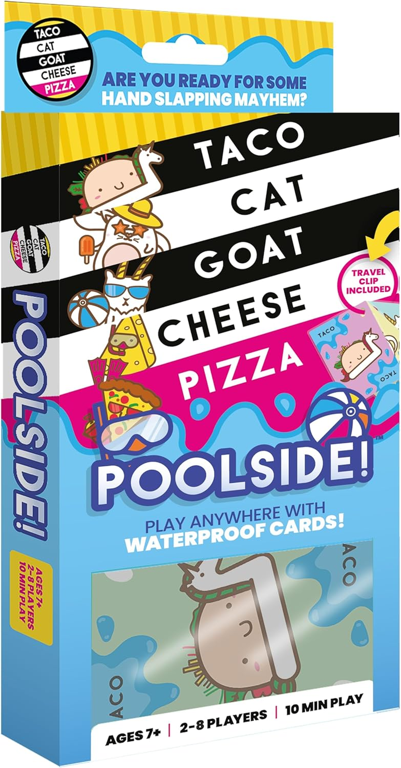 Blue Orange Games | Taco Cat Goat Cheese Pizza Poolside! | 2-8 Players, Ages 7+ image number 1