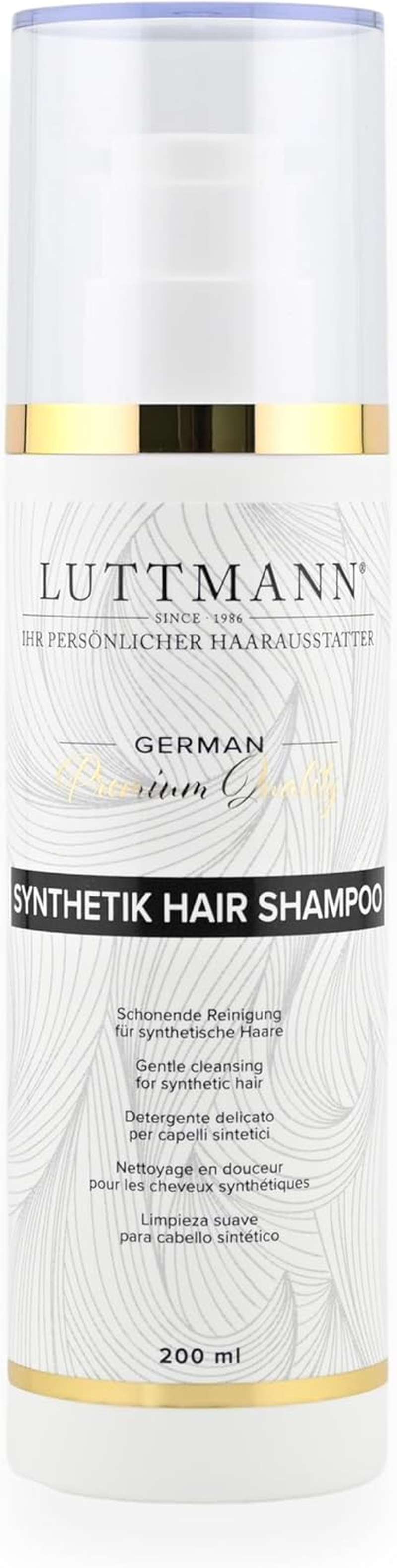 LUTTMANN&reg; Synthetic Hair Shampoo 200 Ml &ndash; German Premium Quality for Synthetic Hair Wigs and Hairpieces image number 5