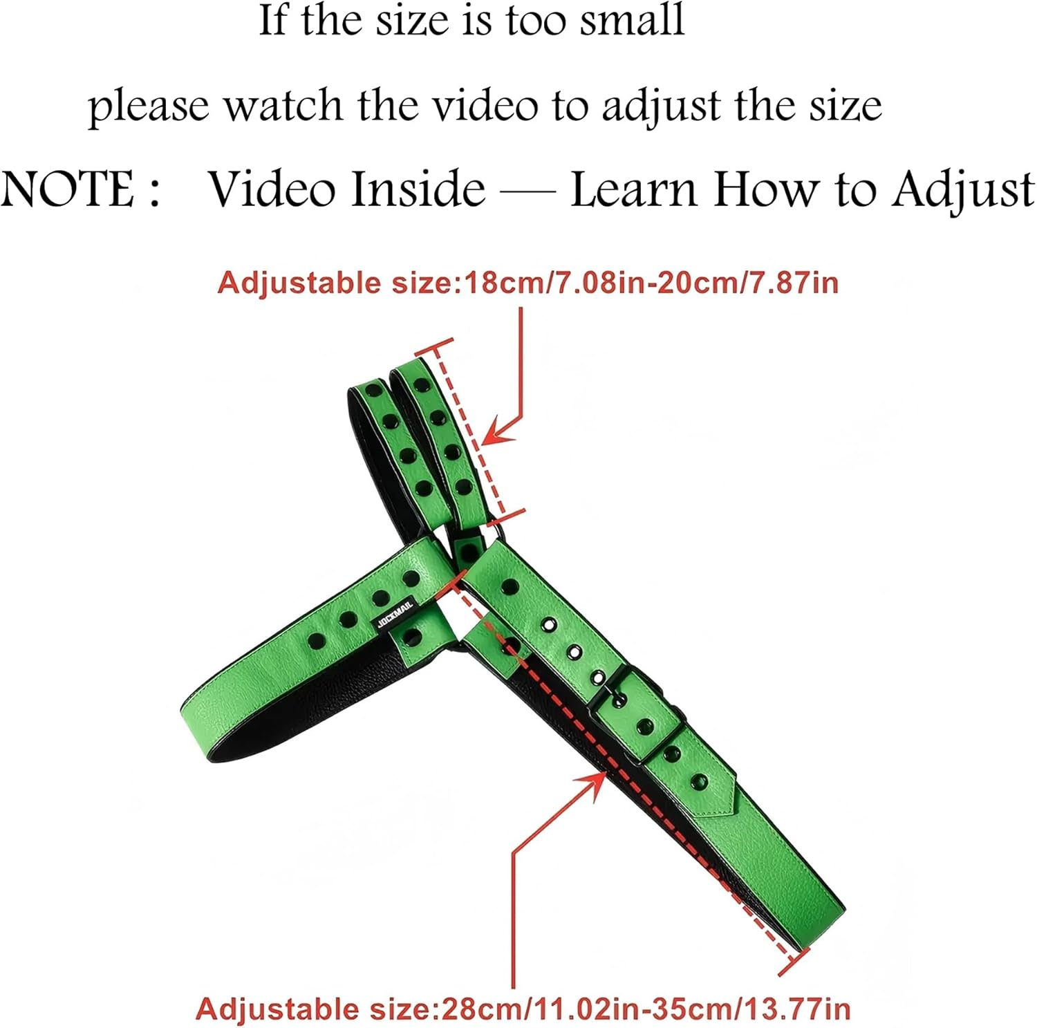 JOCKMAIL Men'S Harness Leather Harness for Men Adjustable Mens Harness Chest for Fashion, Fitness, and Special Occasions image number 3