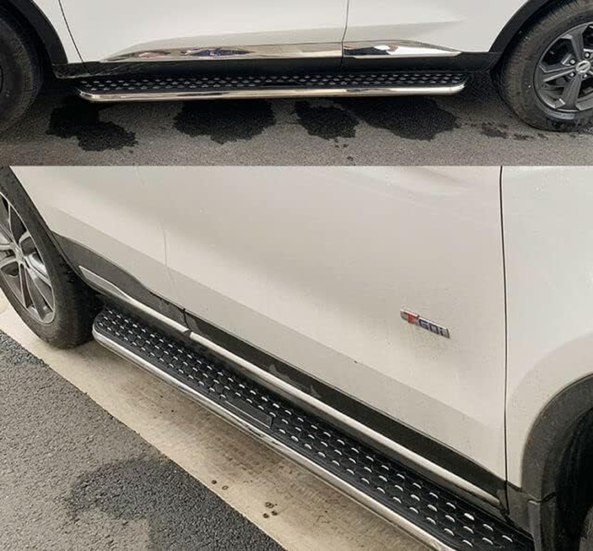 2 Pcs Side Step Running Board Nerfbar Fit for KGM Ssangyong Musso 2019-2026 Aluminium Pedal All Black Step Bars (With Bracket) image number 5