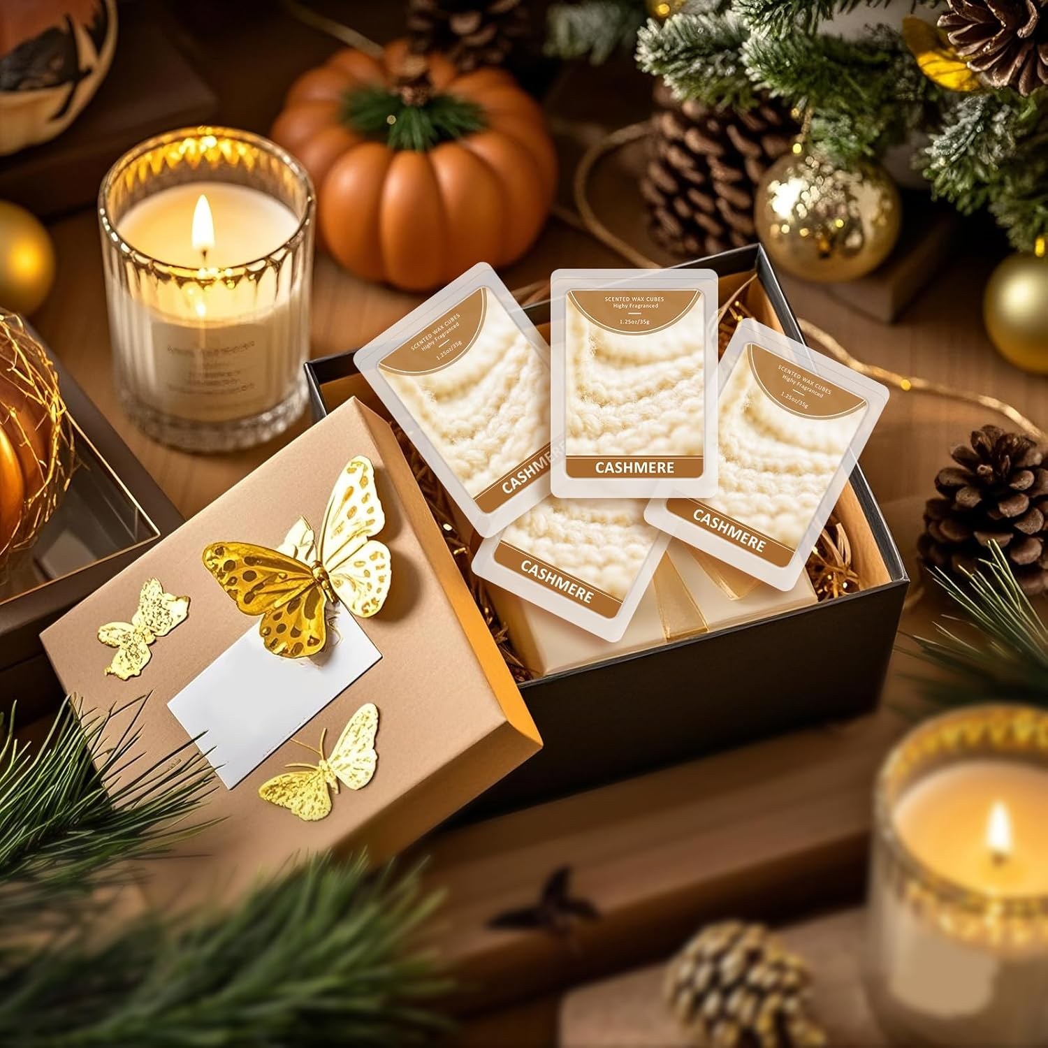 LA BELLEF&Eacute;E Wax Melts, Cashmere Scent Wax Cubes 4 Pack, Soy Wax for Candle Making,Wax Cubes, Christmas Decoration and Home Fragrance image number 2