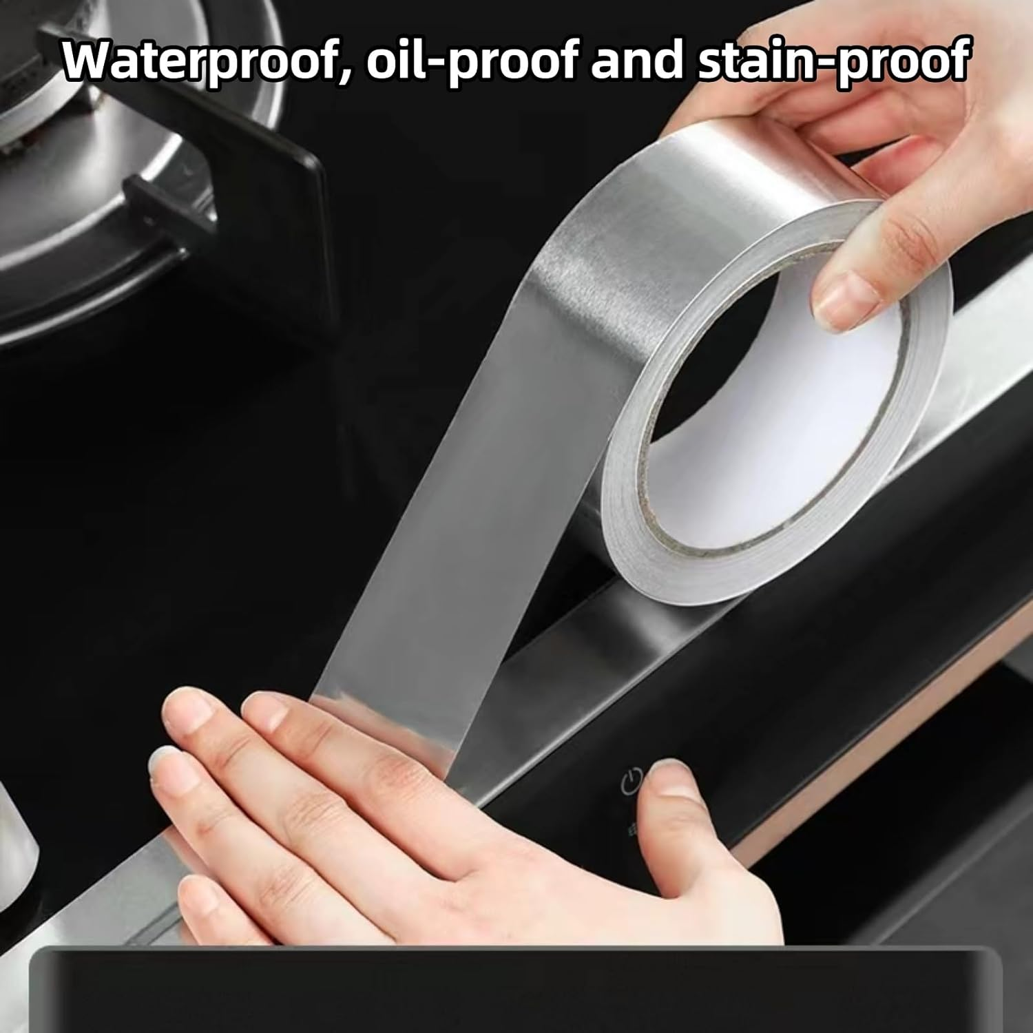 Professional Grade Aluminum Foil Tape,Silver Tape, Insulation Tape, Foil Tape,Excellent Sealing & Patching Hot and Cold Hvac,Suitable for Metal Repair,Aluminum Tape for Kitchen, 5 * 2000Cm image number 1