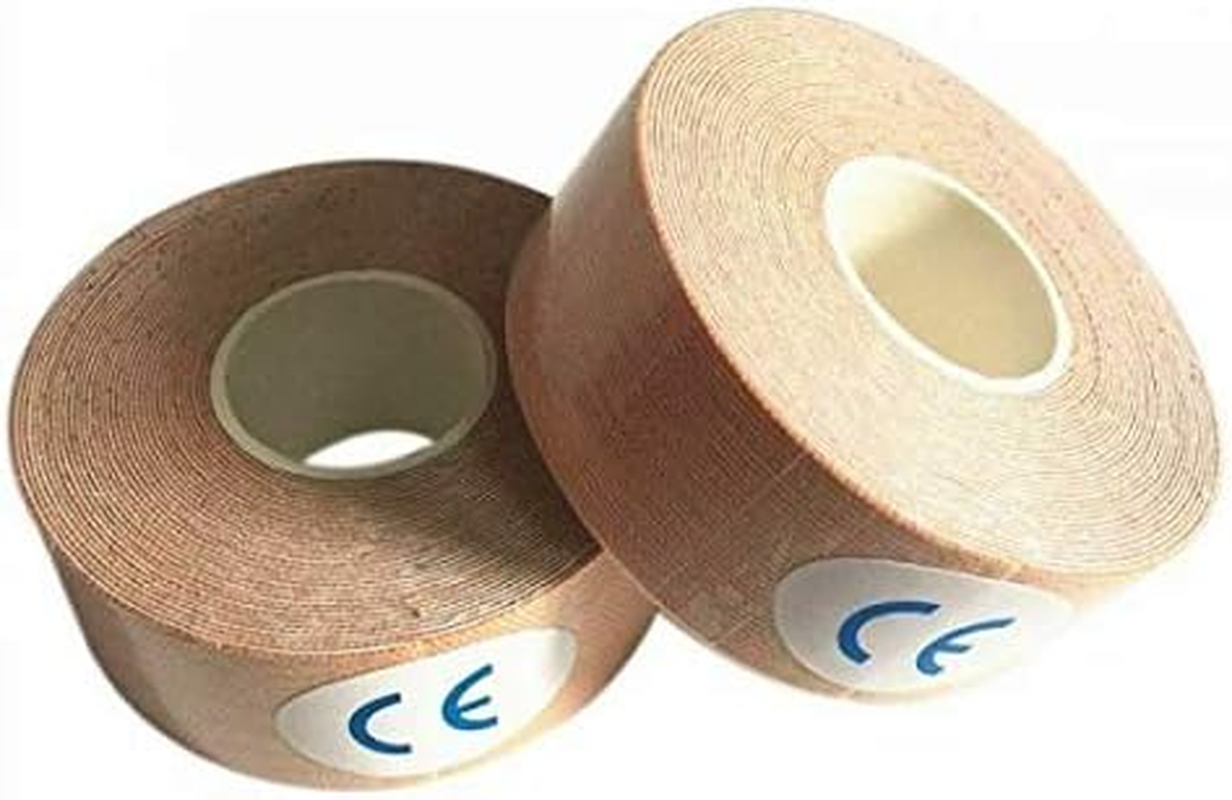 EZONEDEAL Breathable Muscle Tape Kinesiology Tape Waterproof, Tape Elastic Kneepad Knee Pain Relief Sports Tape, Body Tape for Gym Fitness Running Tennis Swimming (5CM X 5M, 2X Skin) image number 1