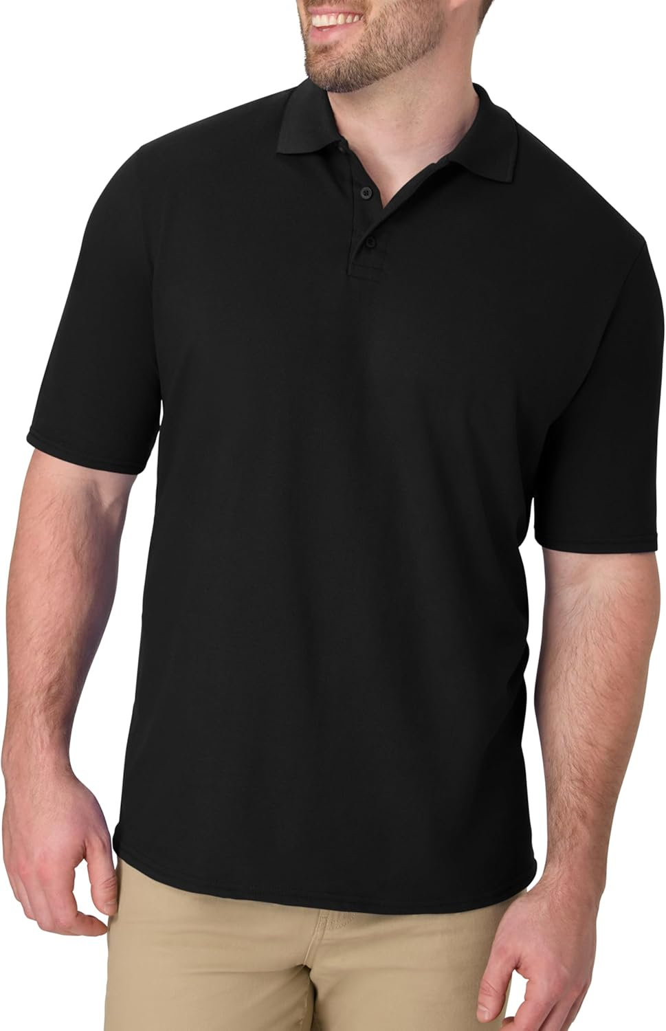 Hanes Men'S Short Sleeve X-Temp W/Freshiq Polo