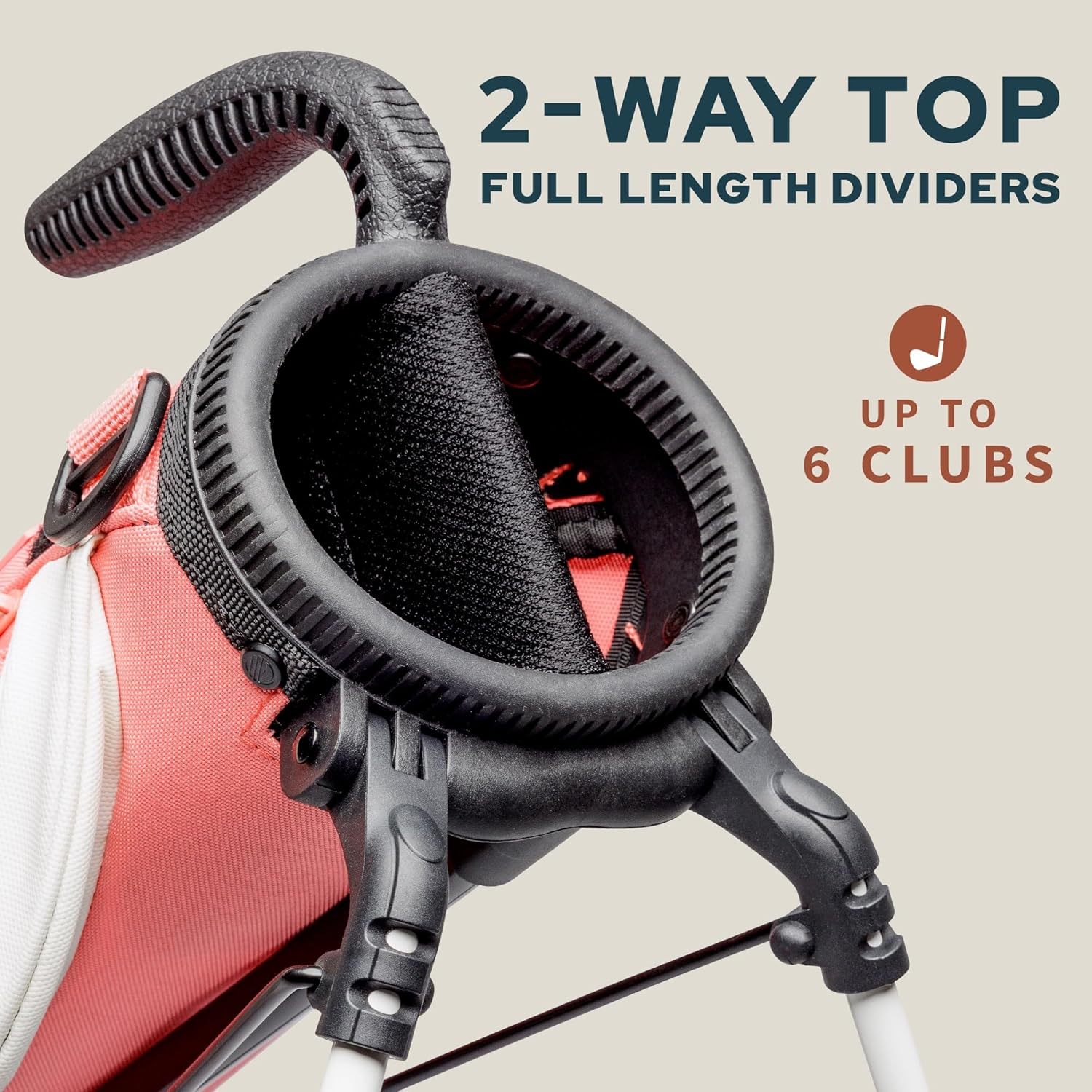 Sunday Golf Loma Bag - Lightweight Sunday Golf Bag with Strap and Stand &ndash; Easy to Carry Pitch N Putt Golf Bag &ndash; Golf Stand Bag for the Driving Range, Par 3 and Executive Courses, 31 Inches Tall - Blue image number 6