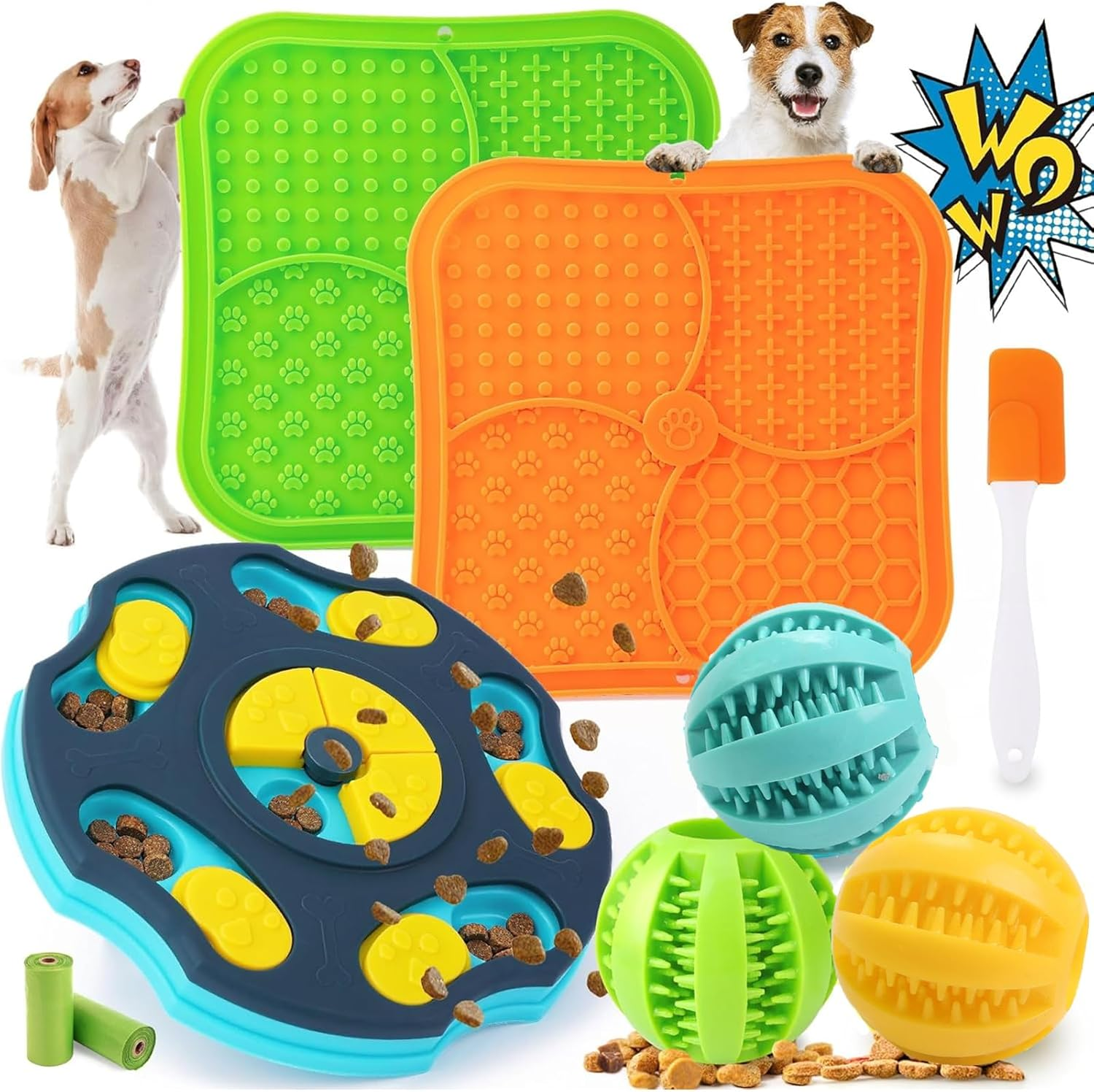 9 Pack All-Around Interactive Dog Puzzle Toy Set -Mentally Stimulating Dog Enrichment Toys for Small to Medium Smart Dogs,Dog Toys for Boredom Interactive Includes Lick Mat with Suction Cups image number 4