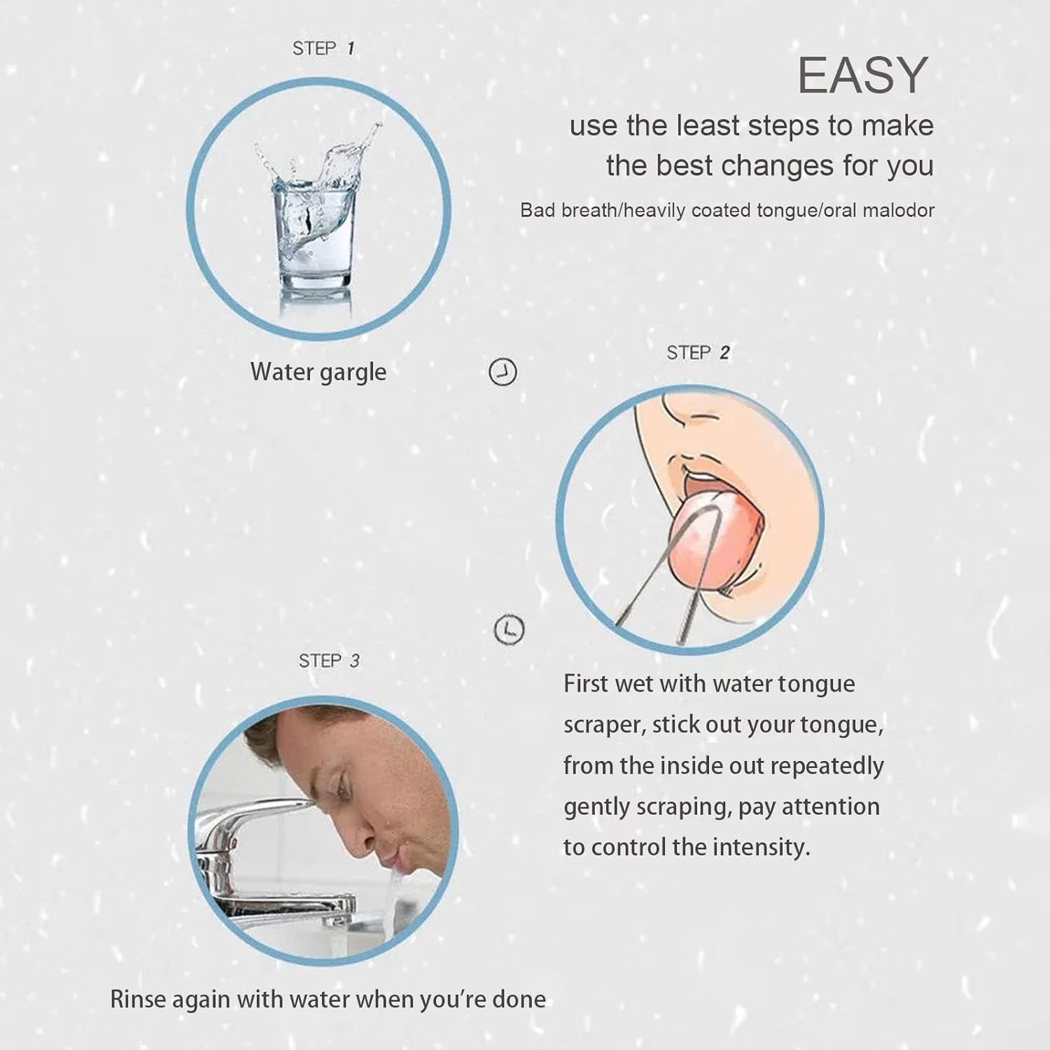 2 Pack Tongue Scraper,Stainless Steel Tongue Cleaners,Tongue Scraper for Adults and Kids, Reduce Bad Breath and Fresh Breath(Silver), 2 Pack Silver U-Shaped