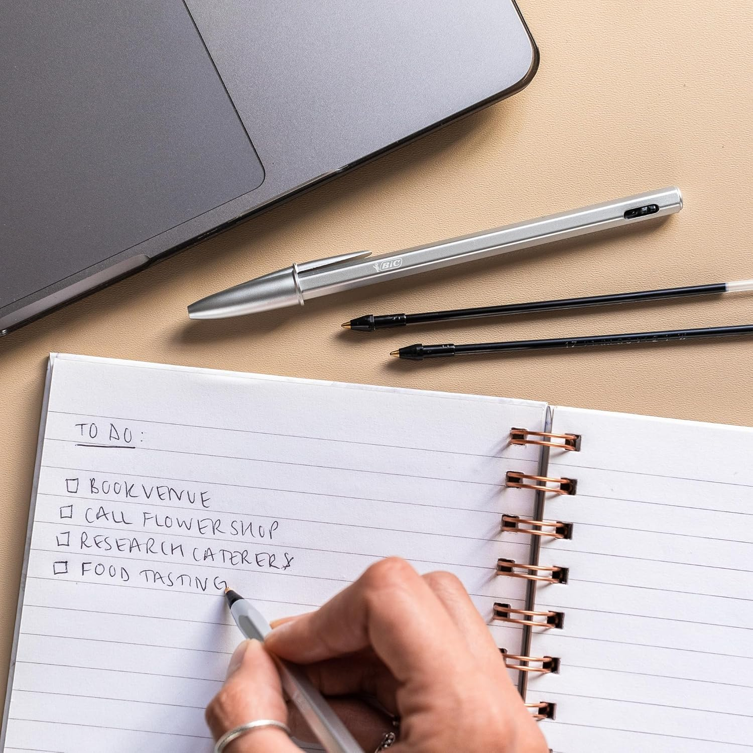 BIC Cristal Re'New Ballpoint Pen Black with 2 Refills