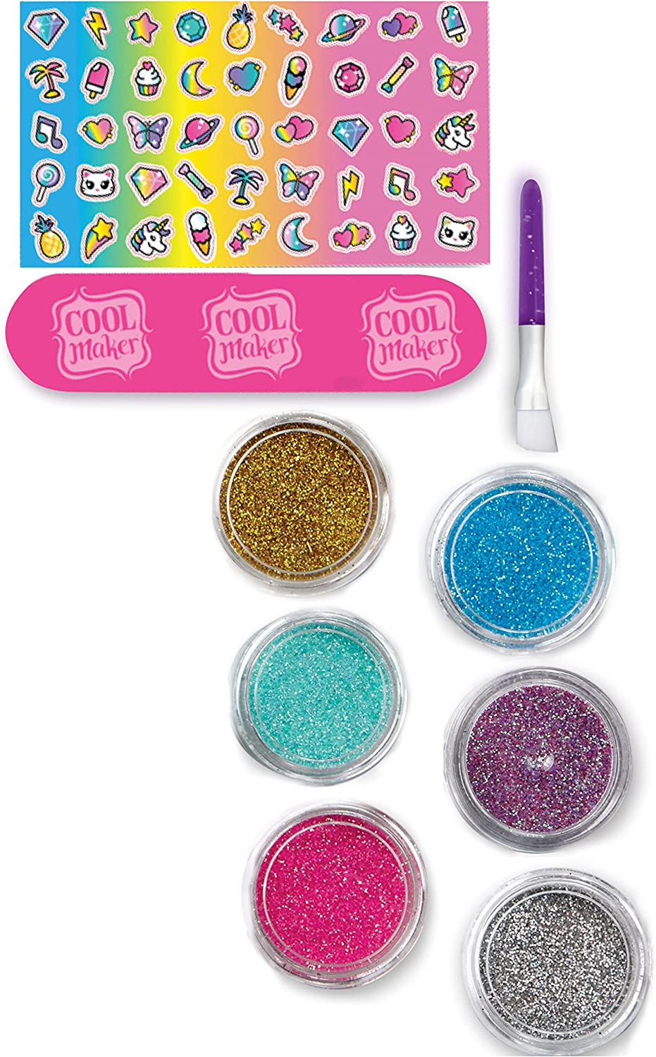 Cool Maker, GO Glam Glitter Nails DIY Activity Kit for 5 Manicures, for Kids Aged 8 and Up image number 5