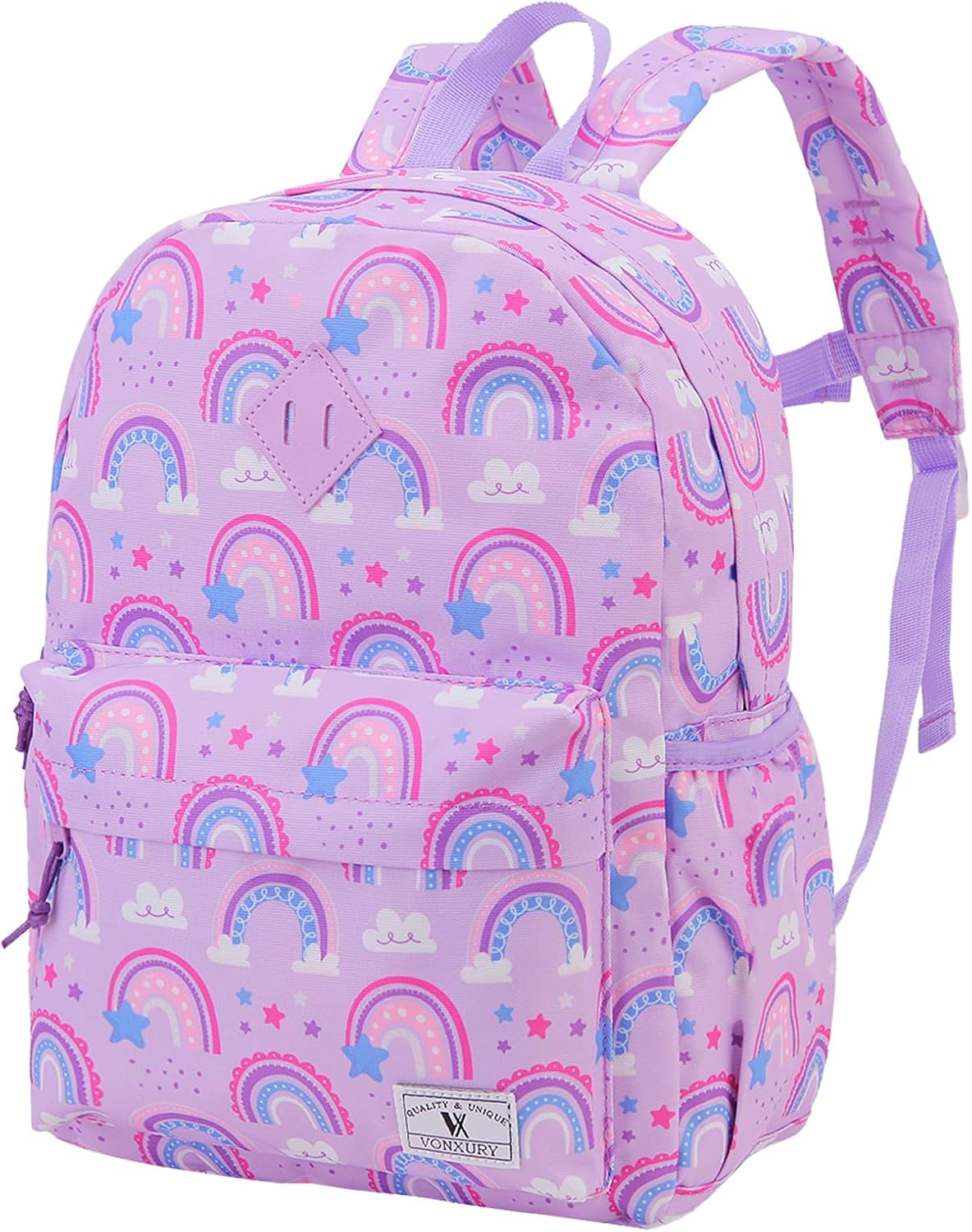 VX VONXURY Toddler Backpack for Boys Age 2-6，Small Kids Preschool Book Bag for Kindergarten Girls Fit A4 Folder - Black image number 7