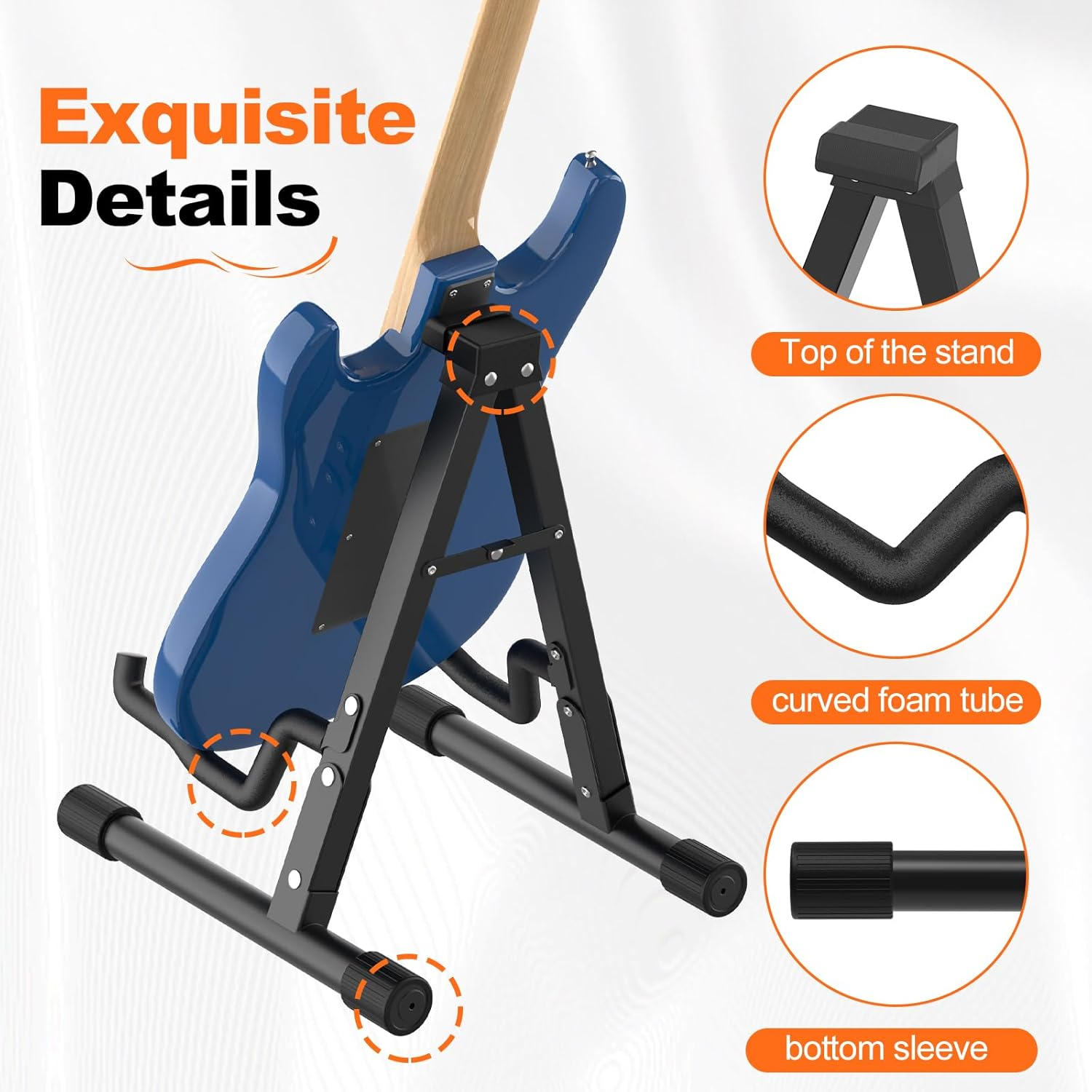 GLEAM Guitar Stand - Folding a Frame for Guitars and Bass image number 3