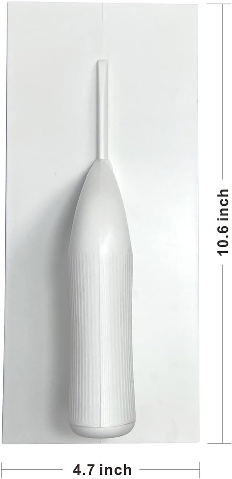 Hanroy Plastic Trowel with Comfortable Grip Handle, Includes 4.7" X 10.6'' White Finishing Trowels, Lightweight Mounting, Square End, Suitable for Scrape,Plastering and Paint Walls(D2712) - D1147F image number 3