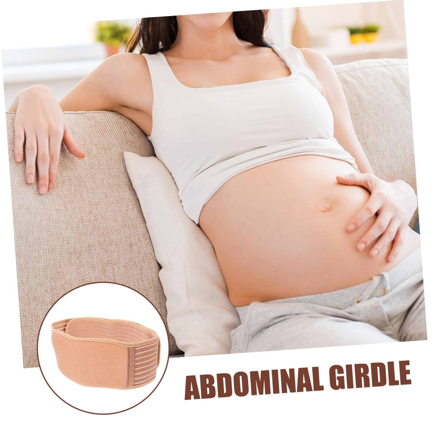 Belly Belts Brace Women Maternity Support Belt for Pregnancy Abdominal Band for Hip And image number 5