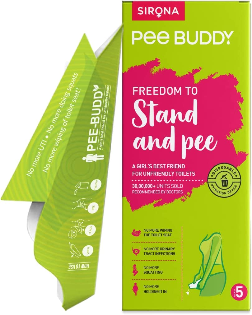 Peebuddy 40 Funnels Portable Female Urination Device | Recyclable Disposable Urinal Funnel | Travel, Camping, Hiking and Outdoor Activities | Discreet and Compact Stand and Pee Funnel for Women, Girls image number 2