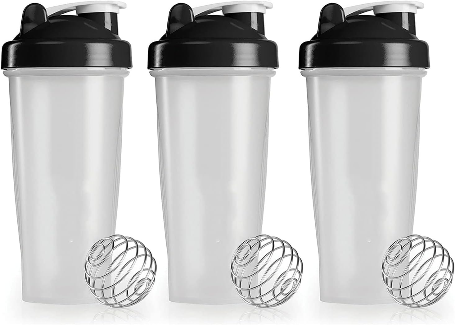 LEDON 700Ml Shaker Ball Sport Bottle Cup GYM Protein Supplement Drink Blender Mixer Leak Proof Sport Drink Bottle with Measurement Markings (3X) image number 5