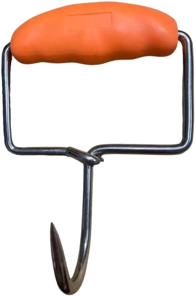 Butchers Hook Stainless Steel Square Boning Hook with round Moulded Grip 15Cm image number 2