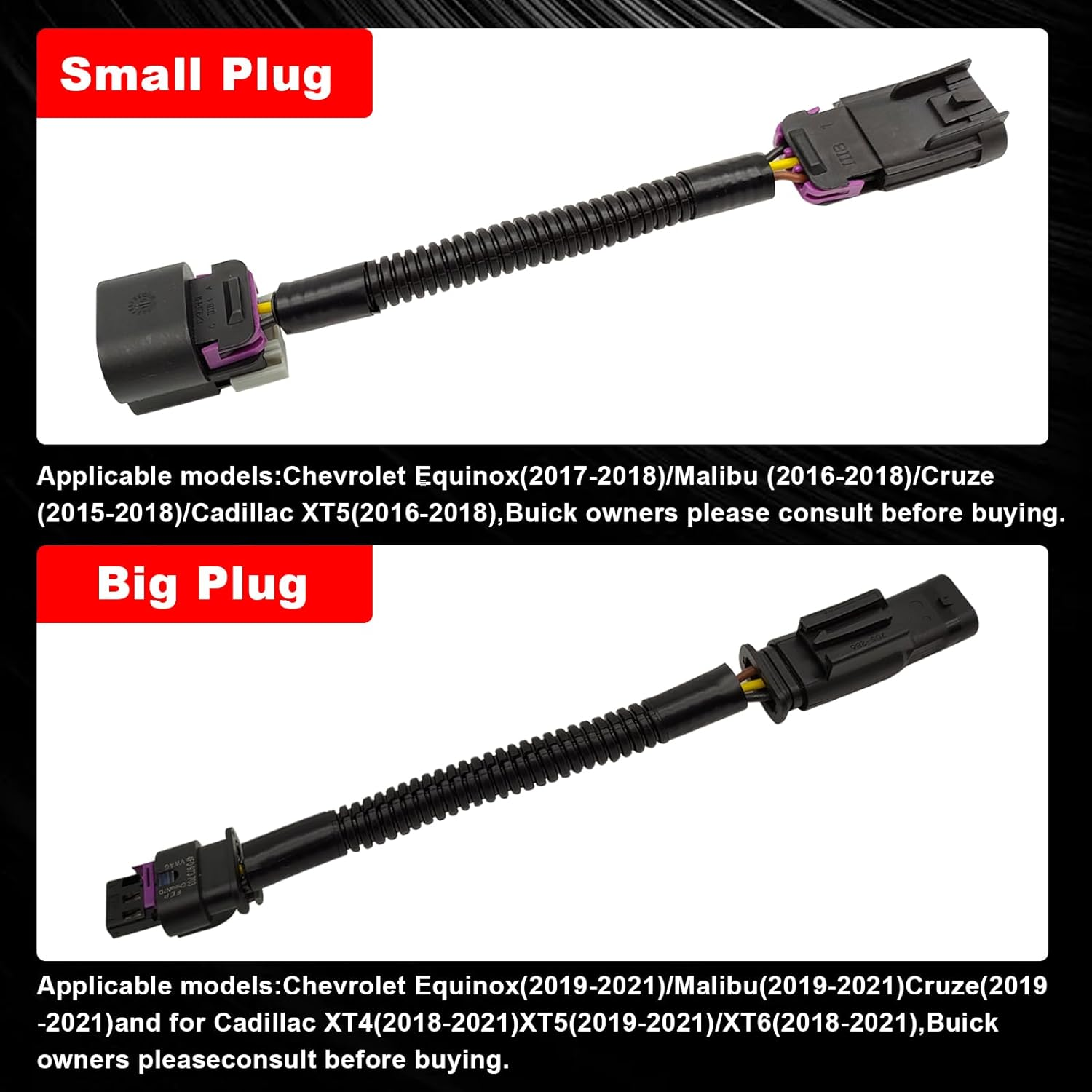 Auto Start Stop Disable/Delete/Eliminator/Disabler Compatible with Malibu (2016-2018)/Chevrolet Equinox (2017-2018)/Cadillac XT5 (2016-2018) and Cruze (2015-2018)(Big Plug) - Passenger Side (Right) image number 4