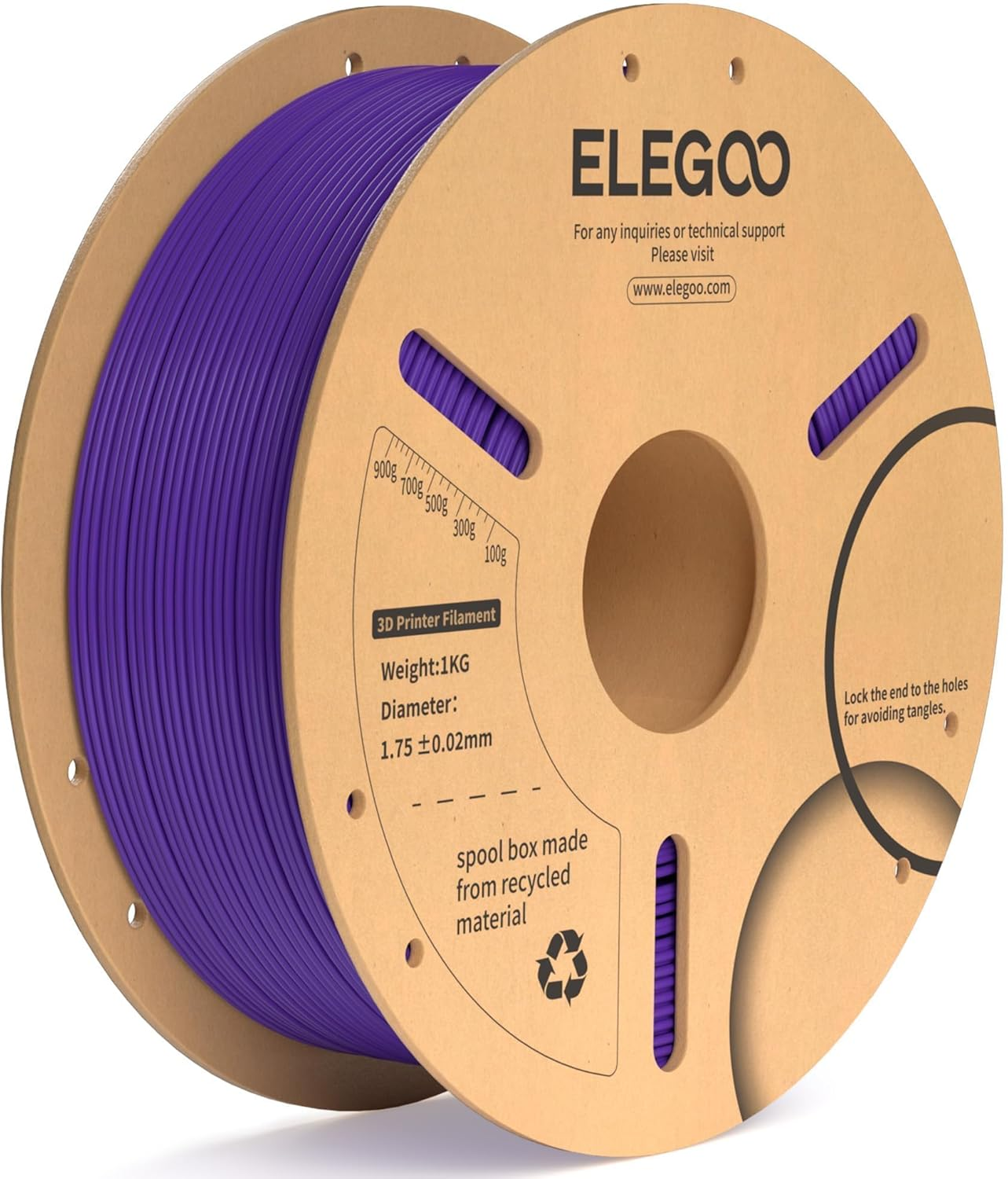 ELEGOO PLA plus Filament 1.75Mm Black 4KG, PLA+ Tougher and Stronger 3D Printer Filament Pro Dimensional Accuracy +/- 0.02Mm, 4 Pack 1Kg Spool(2.2Lbs) Fits for Most FDM 3D Printers