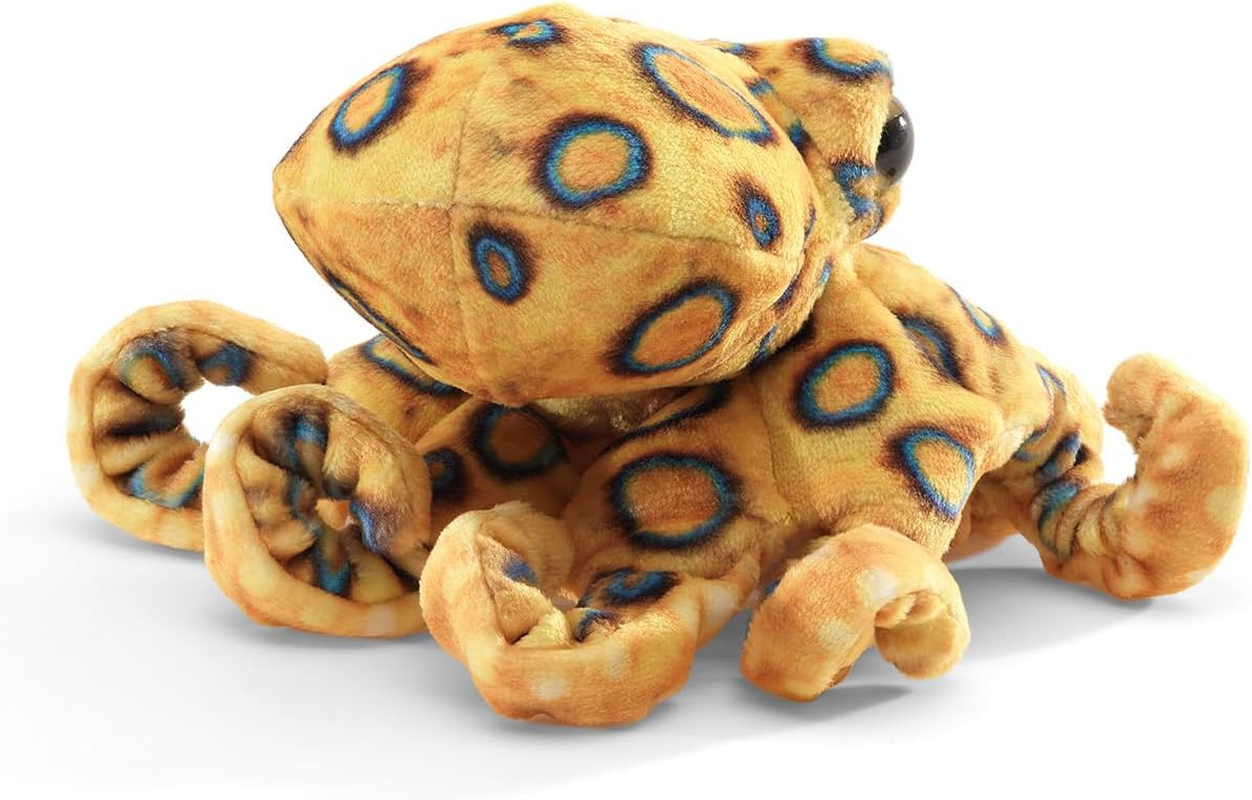 Folkmanis Mini Blue Ringed Octopus Finger Puppet image number 3