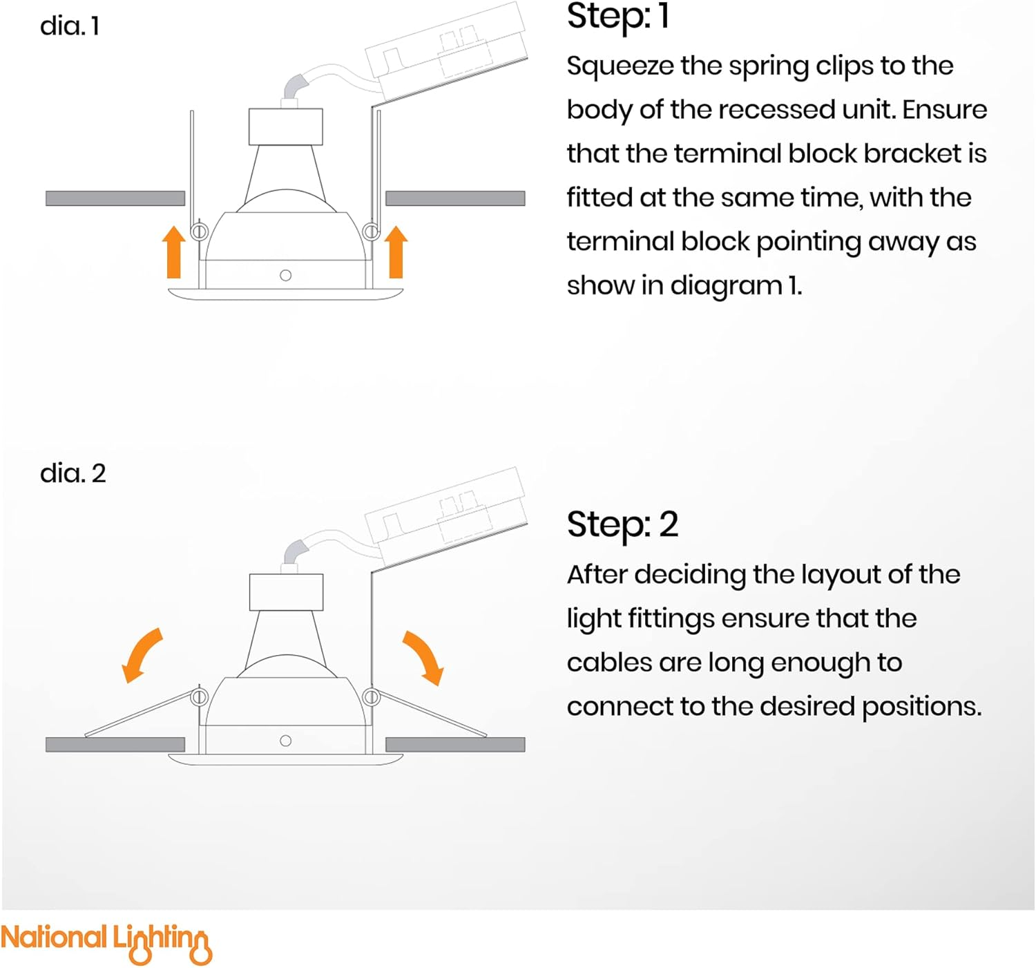 CAST Recessed Spotlight Ceiling Lighting Downlight Mains 240V GU10 Fitting for Halogen or LED Lights Lamps Bulbs Satin Nickel Finish Adjustable Tilt Version for Living Room Bedroom Kitchen IP20 Rated - Gloss White (Tilt Version) image number 4