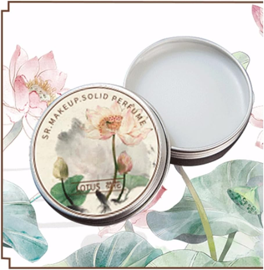FUWIND 5 Pcs Women Solid Perfume Portable Solid Balm Long-Lasting Fragrances Elegant Female Solid Perfumes(Cherry Blossoms) image number 2