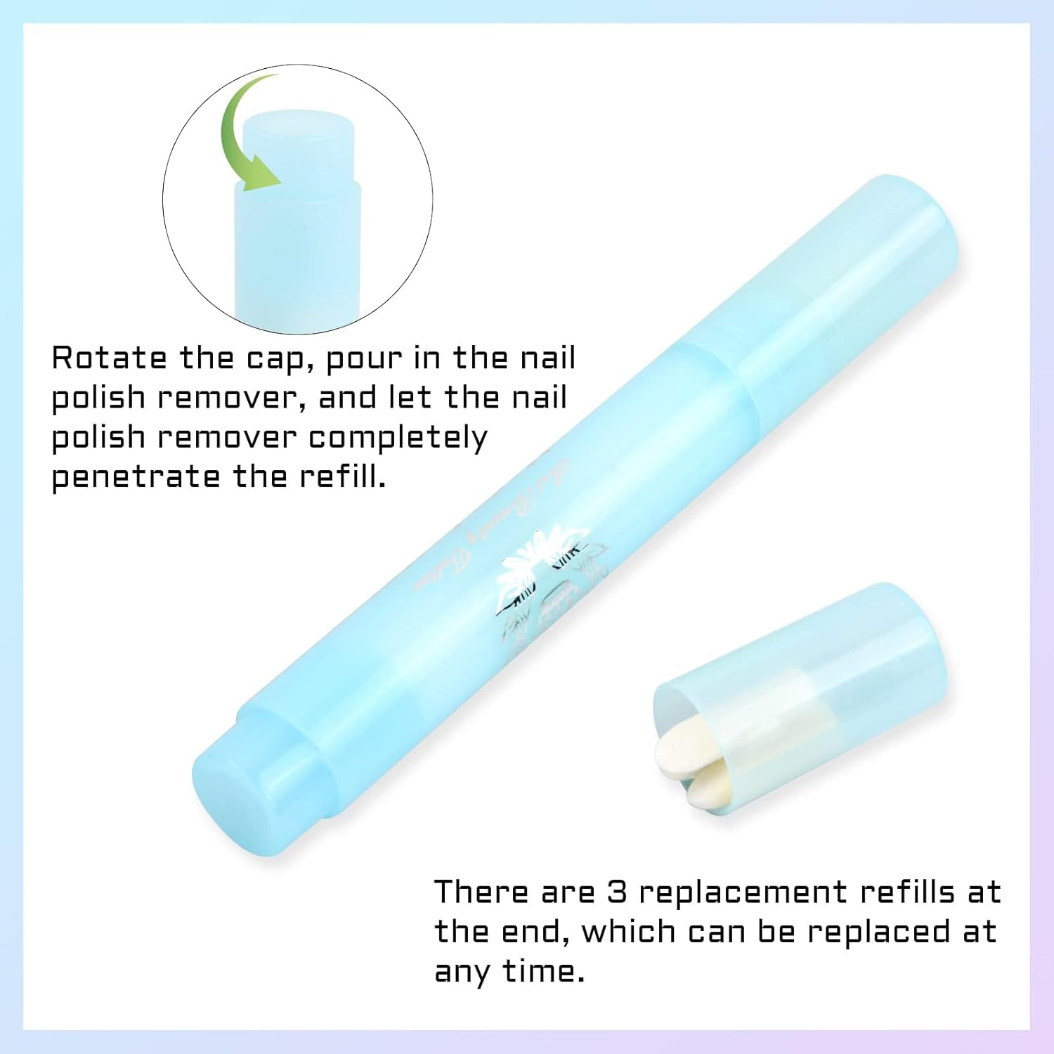 Nail Polish Corrector Pen,4 PCS Nail Art Removal Pens with 12 Replacement Tips Gel Nail Polish Corrector Pen for Nail DIY Design or Salon Use Manicure Tools Professional image number 3