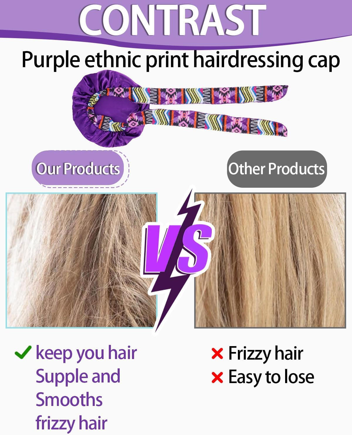 TPZORJX Bonnet, Hair Cap for the Night, Silk Hood for Sleeping, Night Sleep Cap, Satin Bonnet, Soft Satin Bonnet, Adjustable Sleeping Cap for Women, Children, Hair Cap, Hair Protection, Reusable