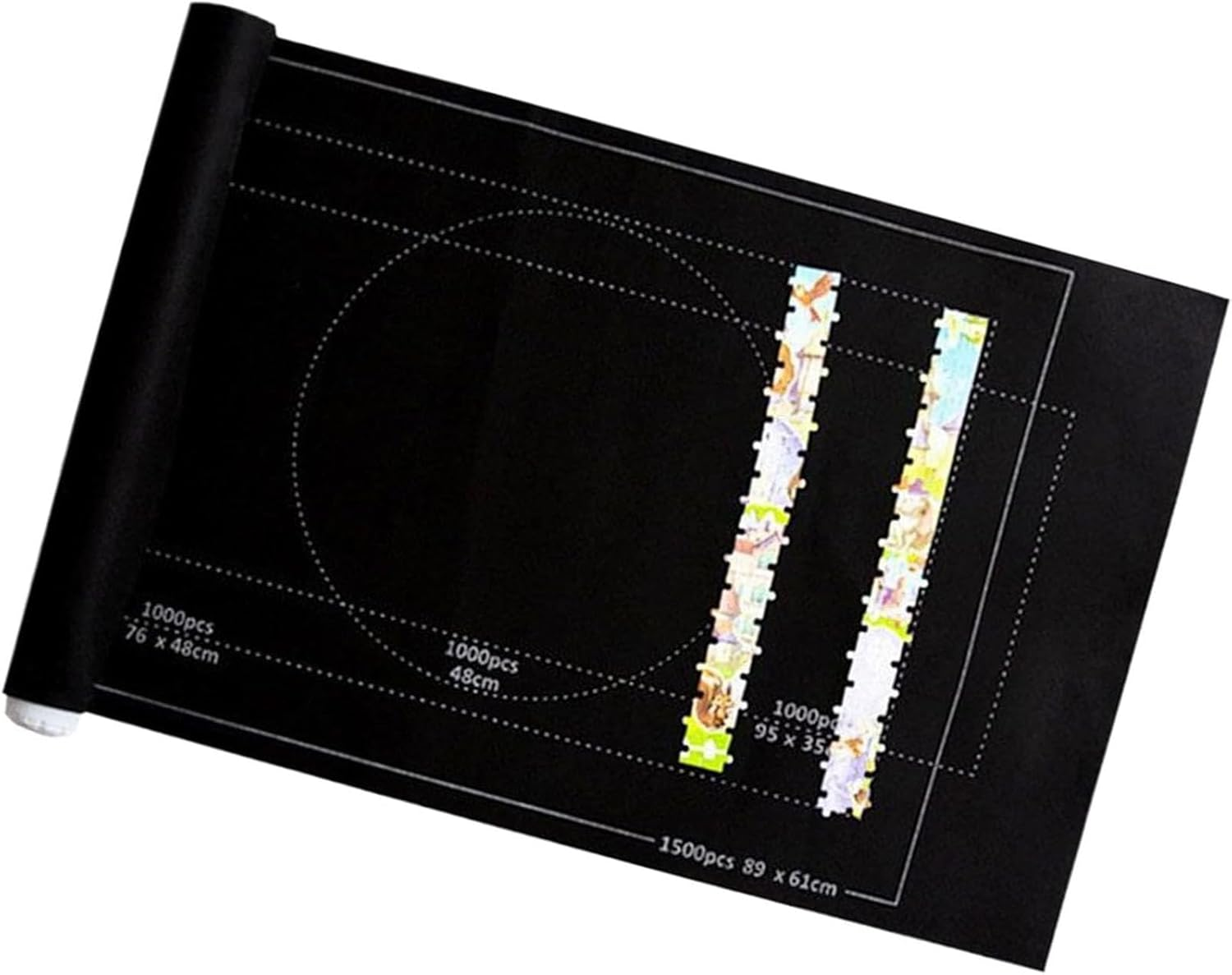 Puzzle Mat, Jigsaw Puzzle Mat, Puzzle Board for up to 1500 Pieces, Puzzle Board, Jigsaw Puzzle Mat, Large 66X116Cm with 3 Velcro Straps, Ideal for Puzzle Storage and Organisation image number 3