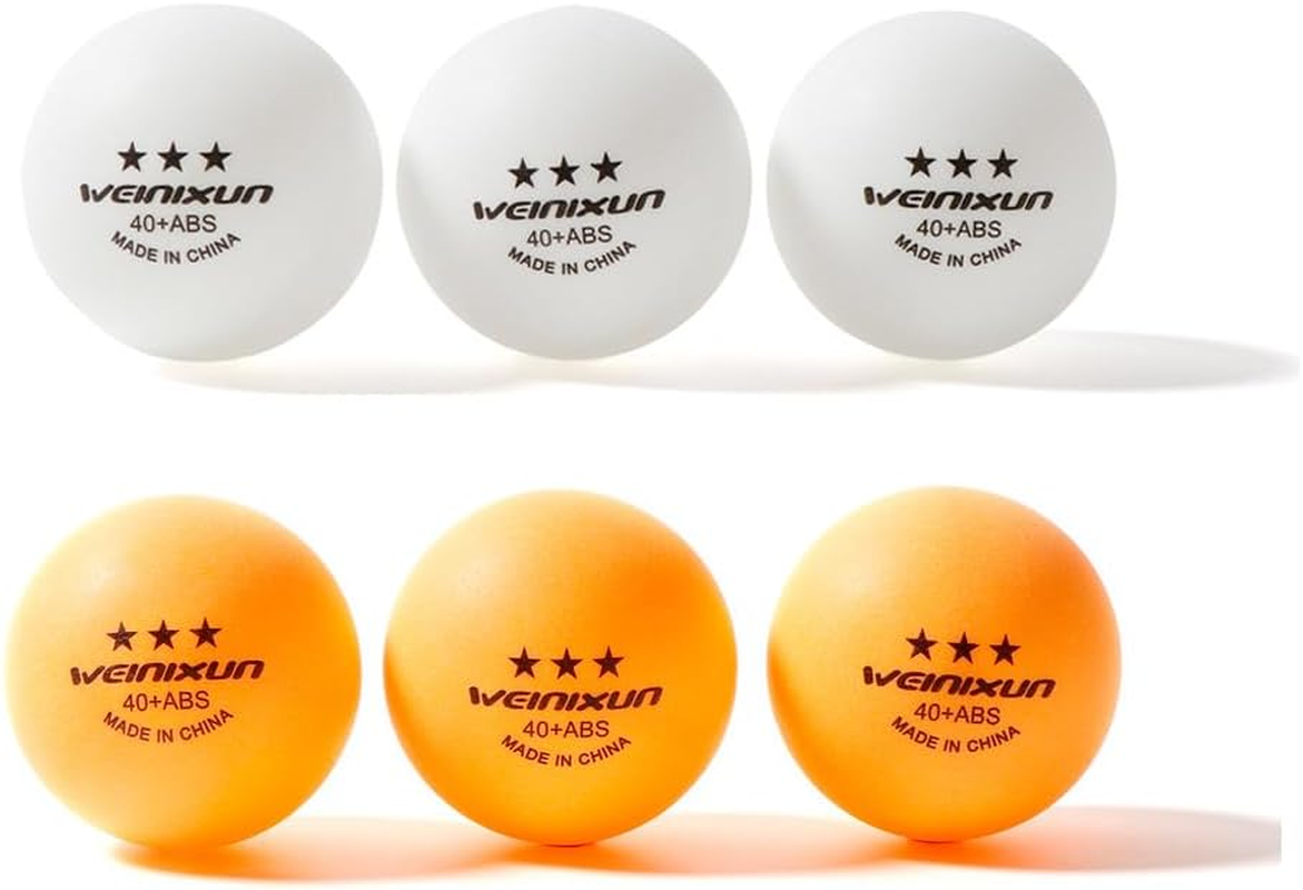 HOXHA Sports Ping Pong Balls Training 3 Star Table Tennis Balls, 60 Balls a Bottle Professional Ping Pong Balls, Durable High Performance Indoor and Outdoor Compatible Fun as a Cat Toy image number 5