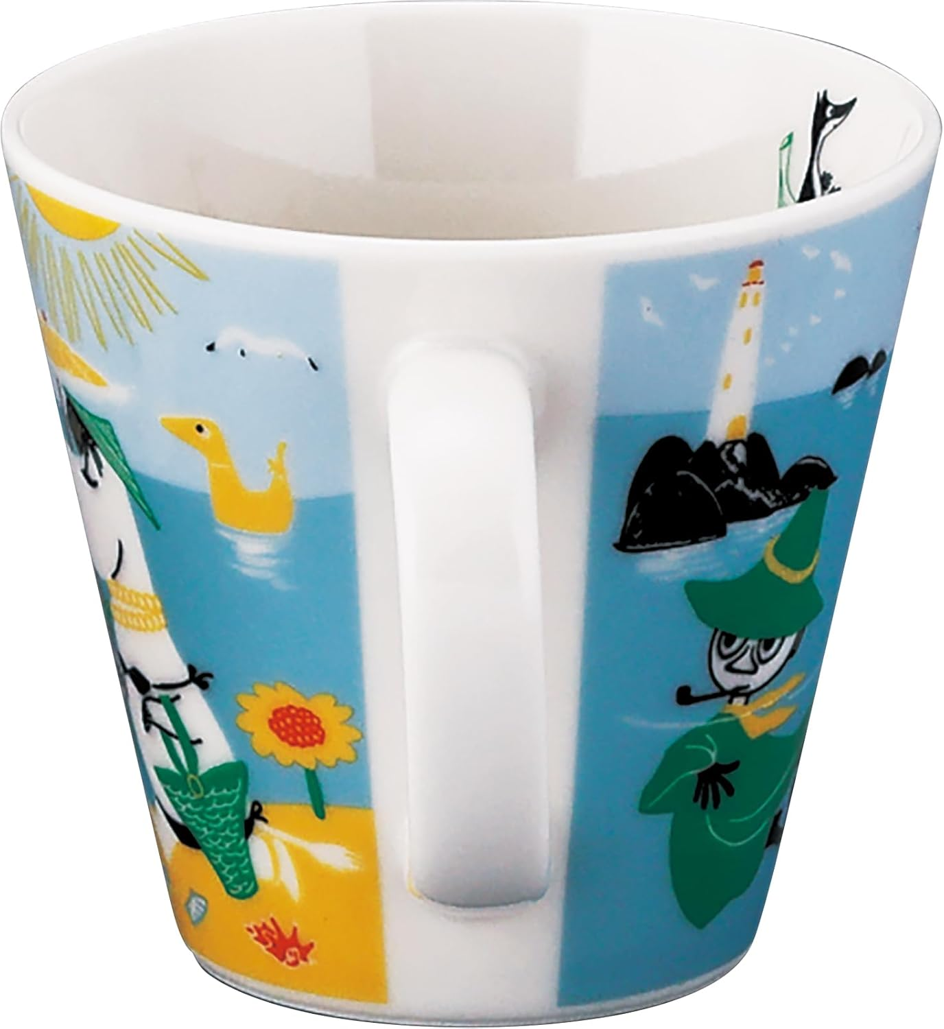 Moomin MM9602-11 Four Seasons Series Mug (Summer) Diameter 3.7 Inches (9.5 Cm), Height 3.3 Inches (8.5 Cm), 11.2 Fl Oz (340 Ml), Present, Made in Japan image number 3