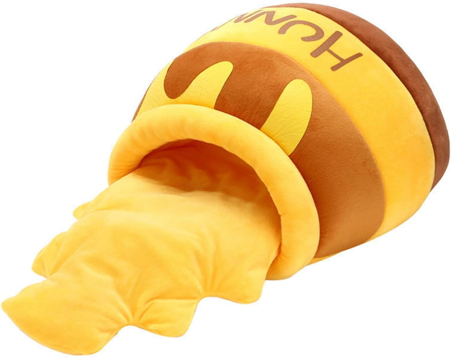 Cat Beds for Indoor Cat Bed, Cute Cave Bed, Warm Soft Removable Cushion Honey Pot Shape Cute Pet Bed House for Indoor Kittens and Puppy Small Dog image number 2