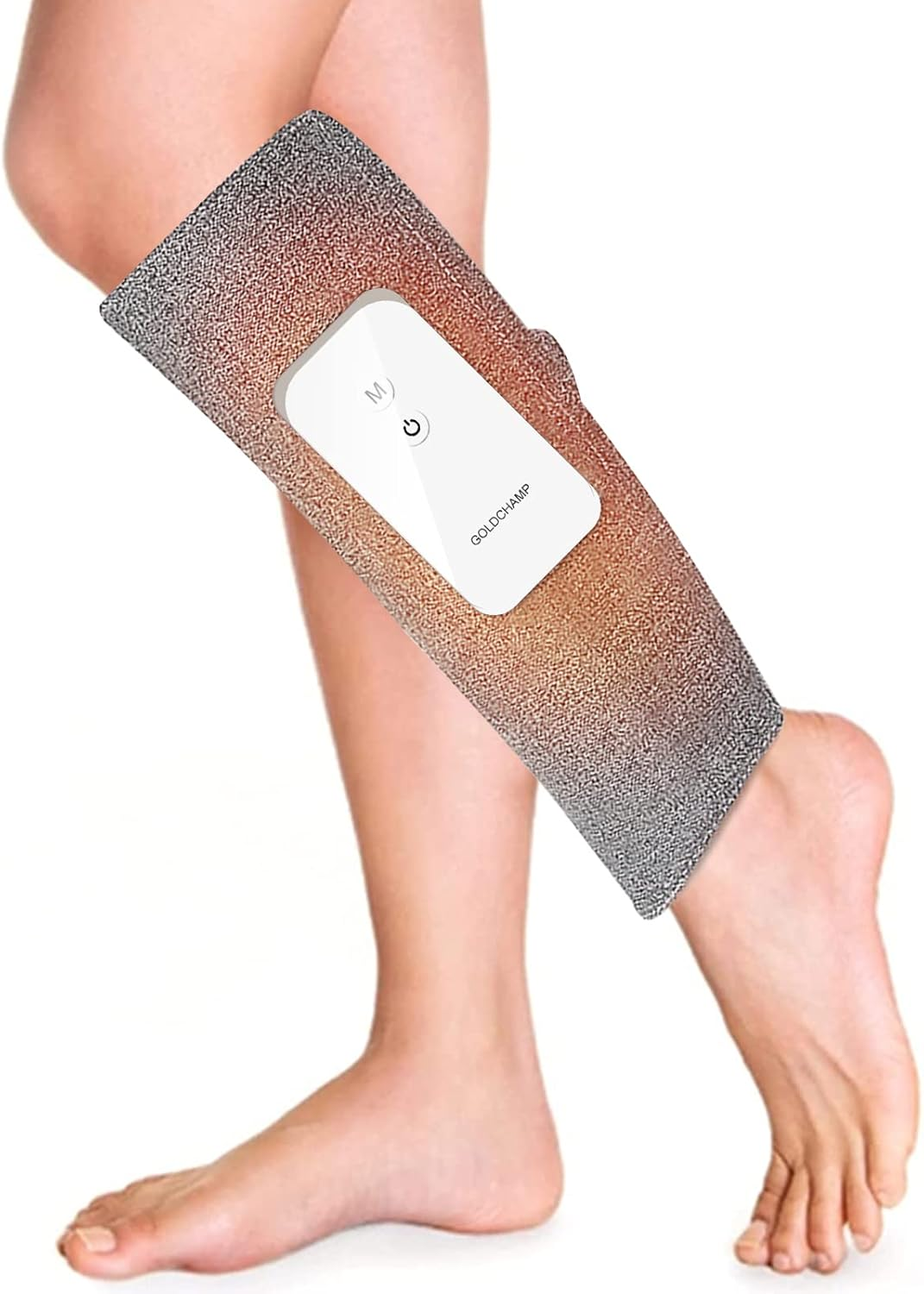 HOLDPEAK Wireless Leg Massager with Heat Air Compression - Calf Muscle Massager with 3 Modes 3 Intensity Levels - Vibration Function Portable Electronic Massage Device (1PC)