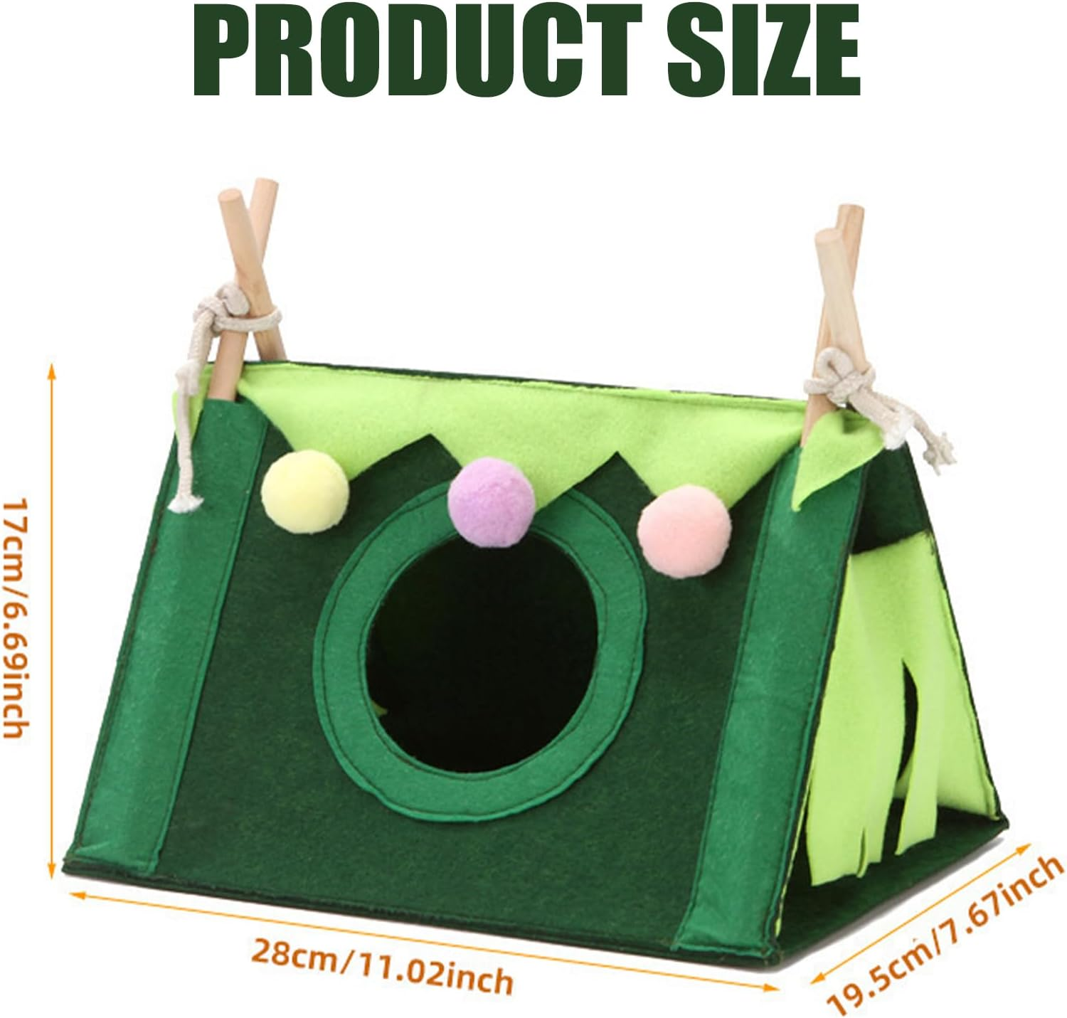Guinea Pig Bed, Guinea Pig Forest Hideaway, Corner Hammock Small Animals Hideaway, Small Animal Beds, Cuddly Cave for Ferrets, Chinchillas, Hedgehog Hamsters and Gliders Rats image number 5