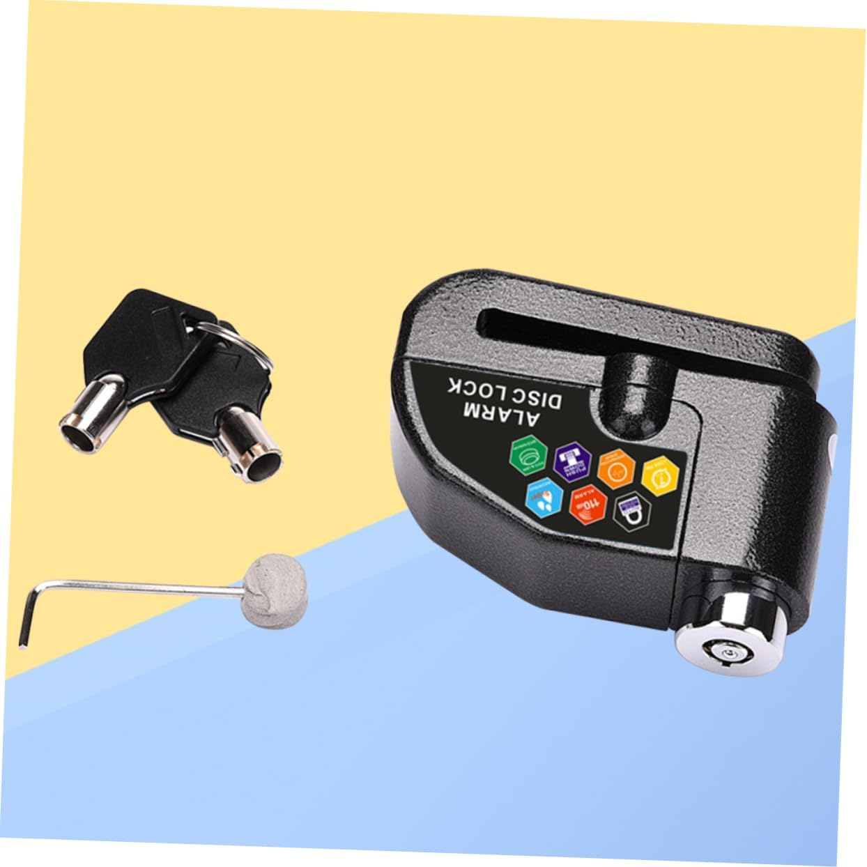 Mikinona Alarm Lock Disc Brake Lock for Motorcycle Bike Theft Alarm for Motorbike Scooter Wheel image number 6