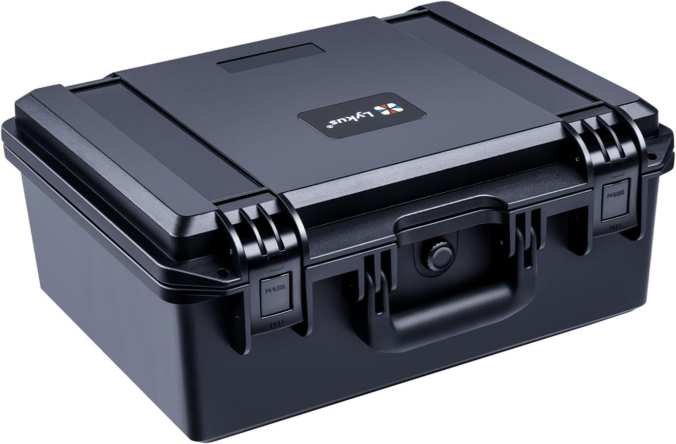 Lykus HC-3820 Waterproof Hard Case with Customisable Foam Insert, Interior Size 38X28X16.5Cm, Suitable for Pistol, DSLR Camera, Lenses, Camcorder, Action Camera, and More image number 2