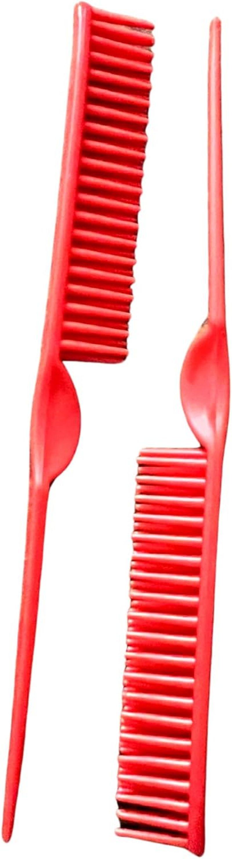 Cocoblack Naturals 3 Row Styling Comb for Detangling, Defining and Separating Curls (Red)